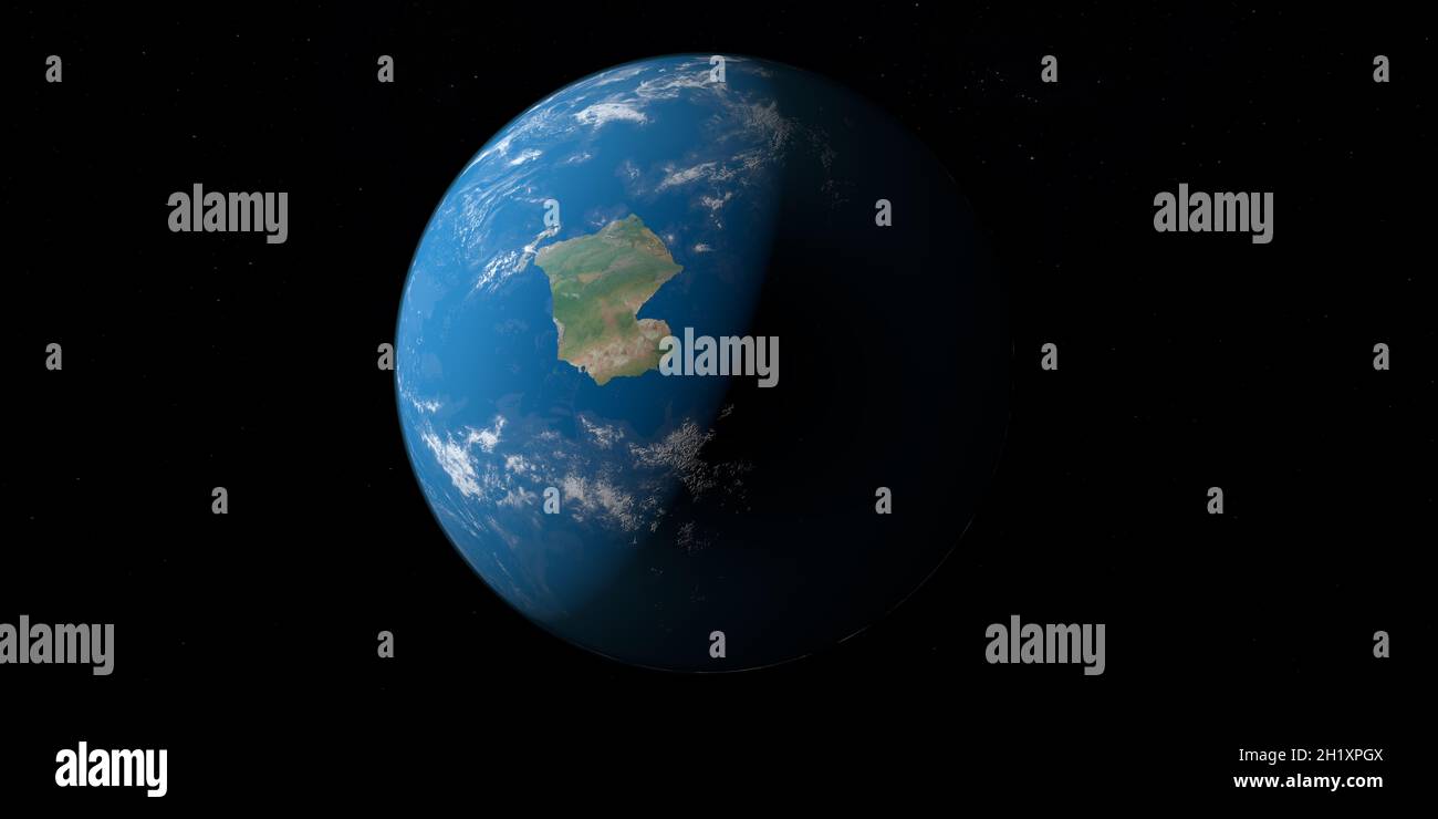 Vers Vaalbara Terre supercontinent, planète terre Banque D'Images