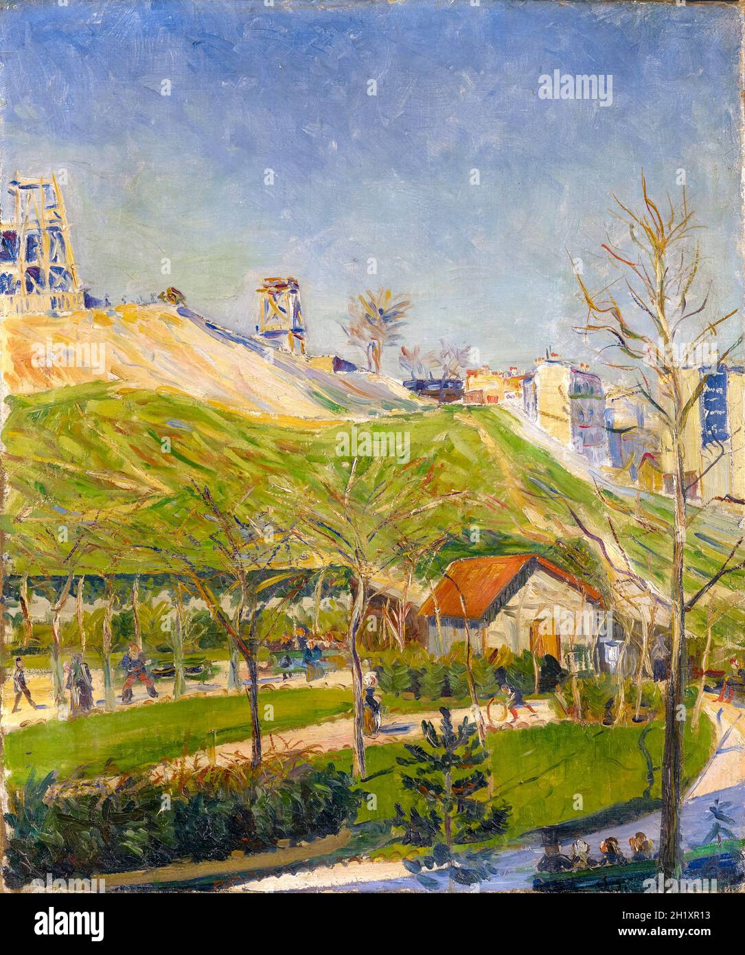 Paul Signac, place Saint-Pierre, peinture de paysage, 1883-1884 Banque D'Images