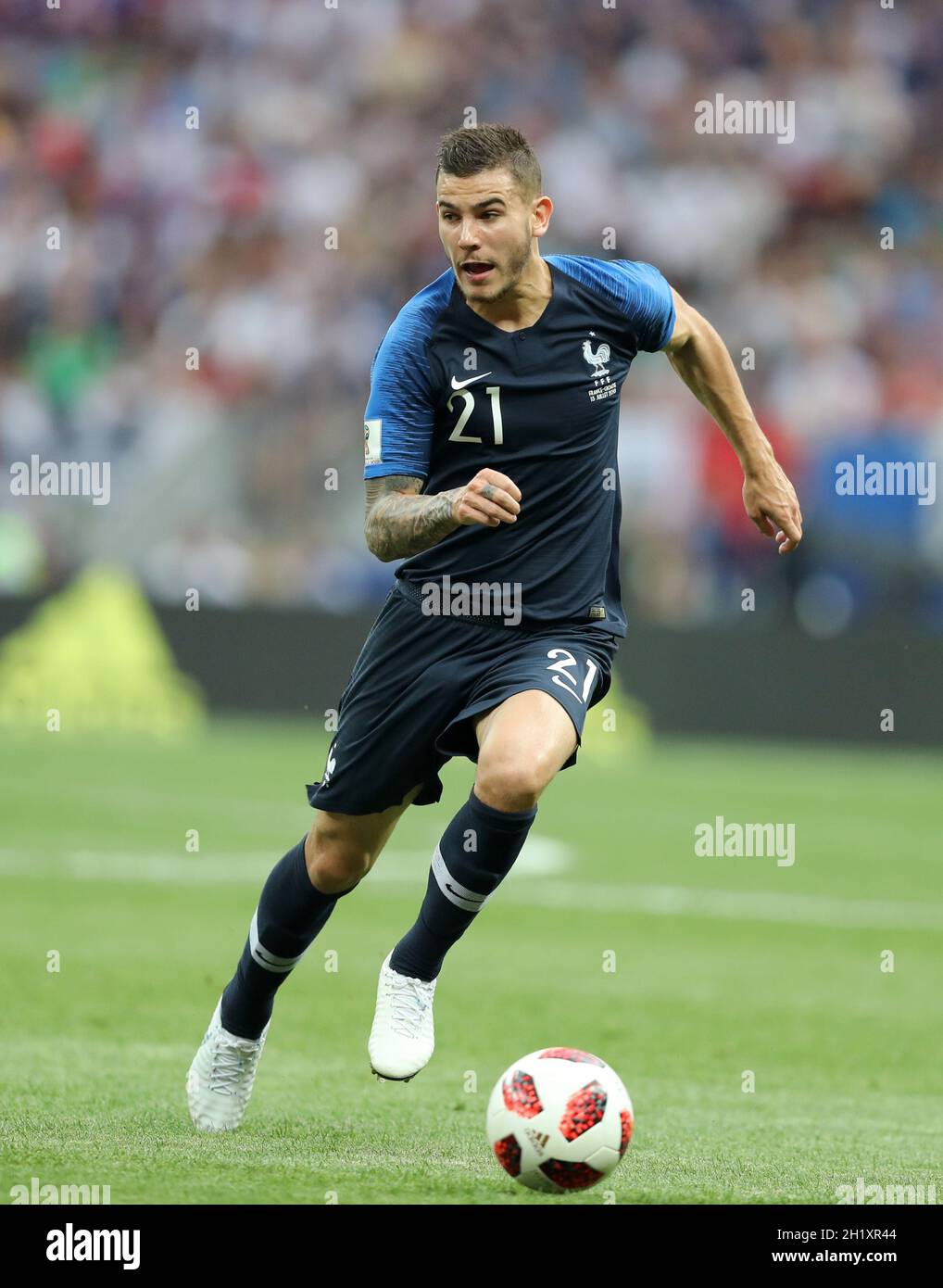 Lucas Hernandez de France finale Weltmeisterschaftsfinale Frankreich - Kroatien 4:2 15.7.2018 im Luzhniki Stadion Moskau Fussball Weltmeisterschaft Russland coupe du monde de la FIFA Russie 2018 2018 © diebilderwelt / Alay stock Banque D'Images