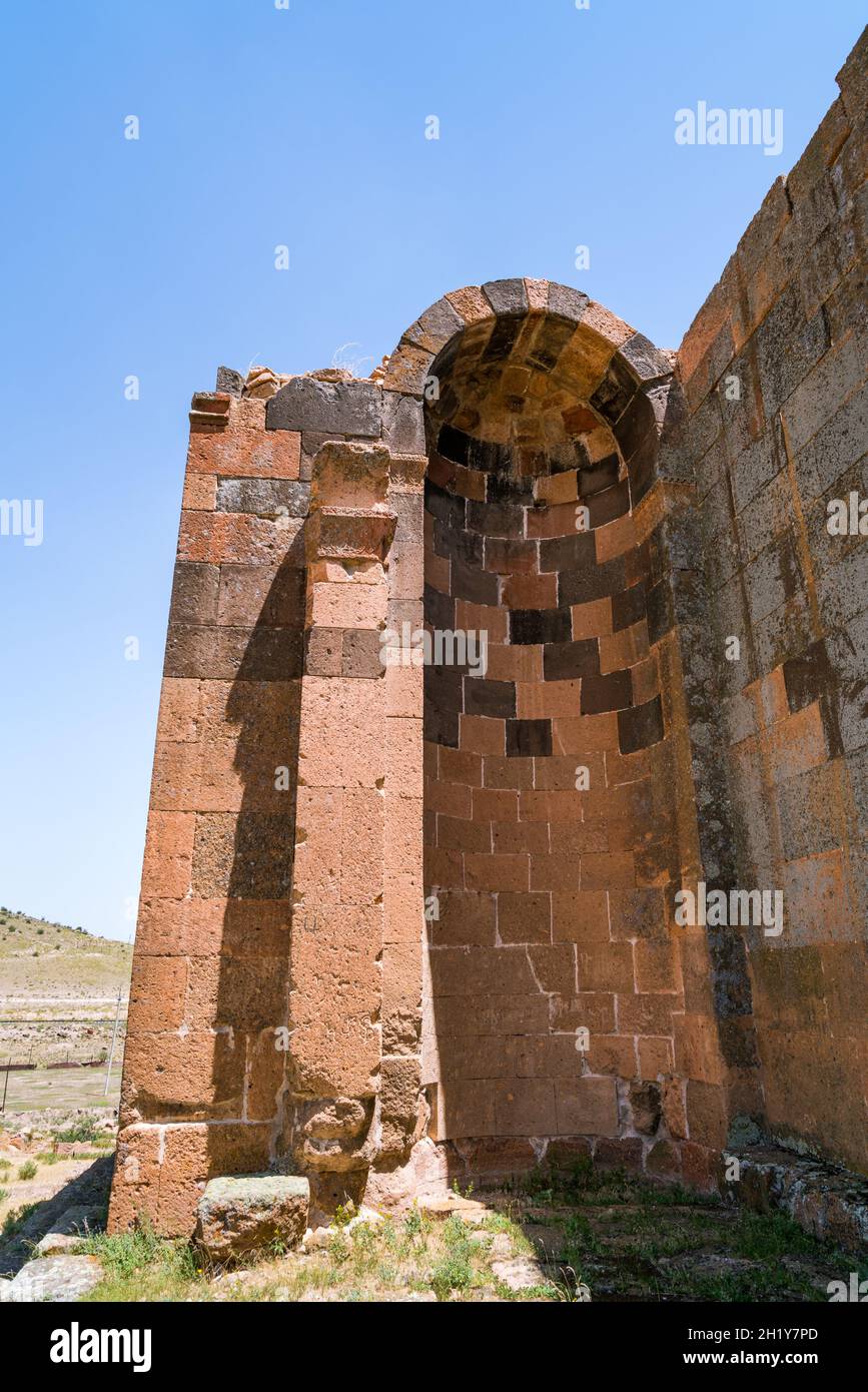 Un des plus anciens monuments chrétiens encore en Arménie - basilique Yerouk du 4ème siècle dans la province de Shirak en Arménie Banque D'Images