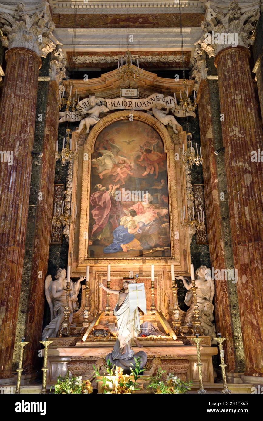 italie, rome, église de santa maria dans le portique à campitelli, chapelle de cappella altieri