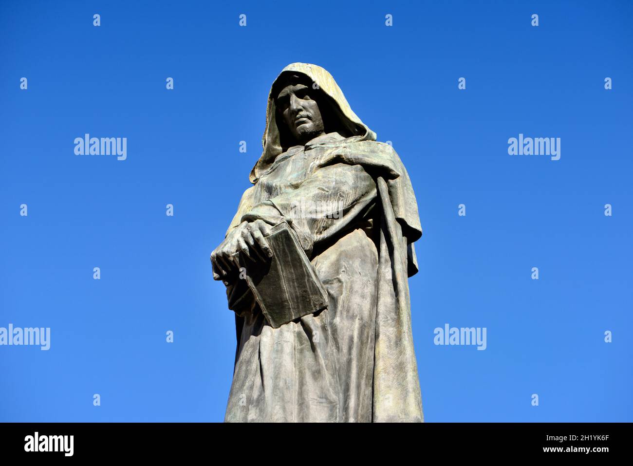 Italie, Rome, Campo de' Fiori, Giordano Bruno Banque D'Images