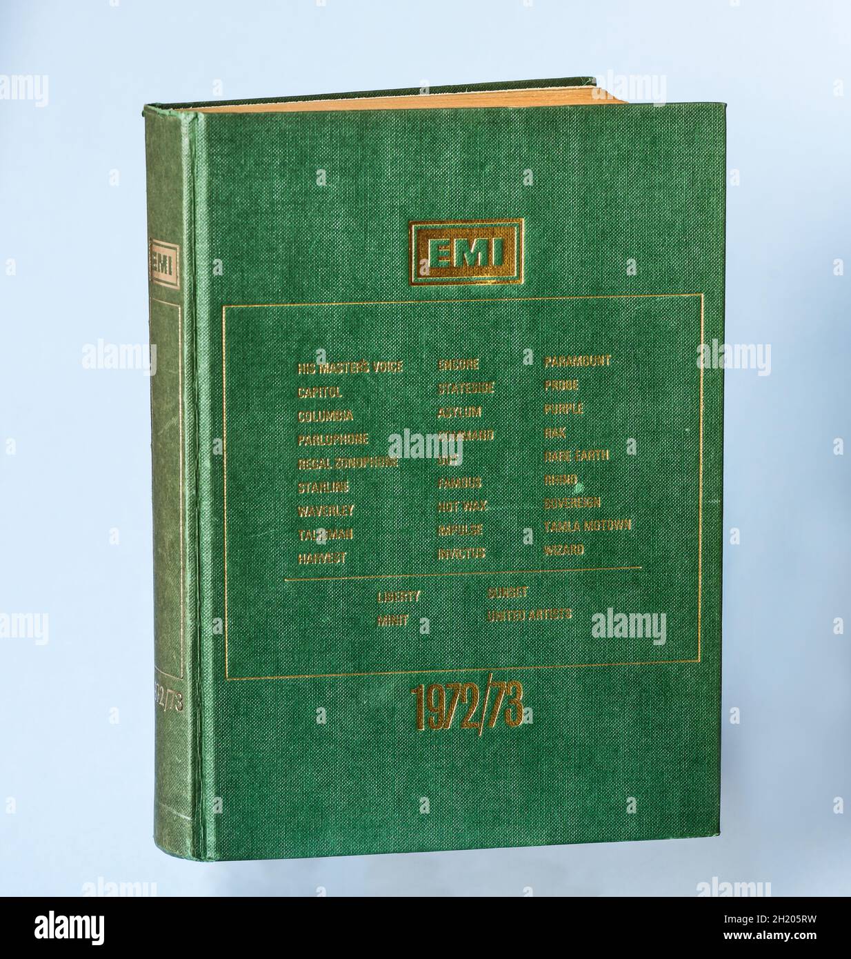Souvenirs d'EMI - Catalogue des enregistrements vers 1972/3. Banque D'Images