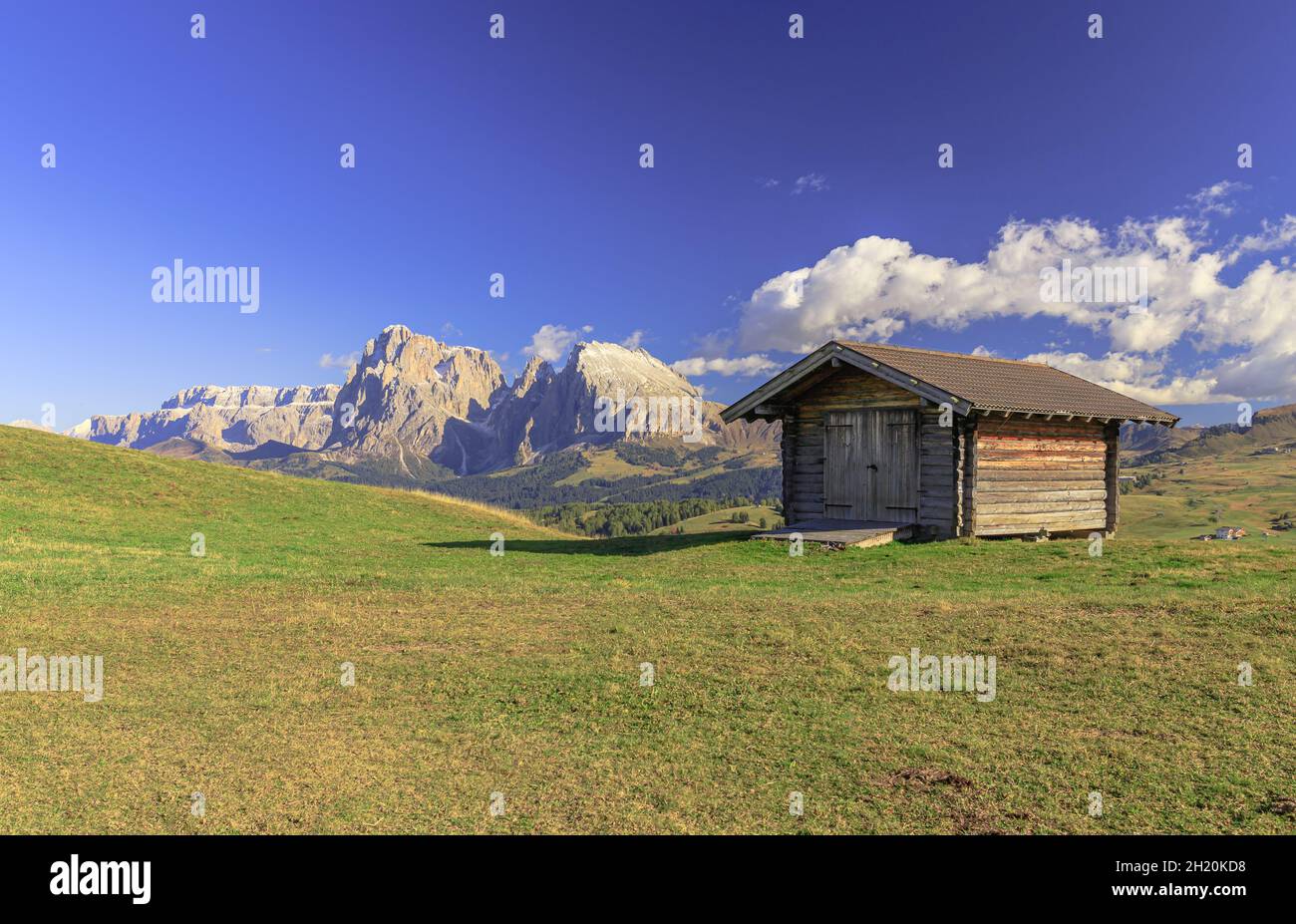 Seiser Alm vue panoramique Banque D'Images