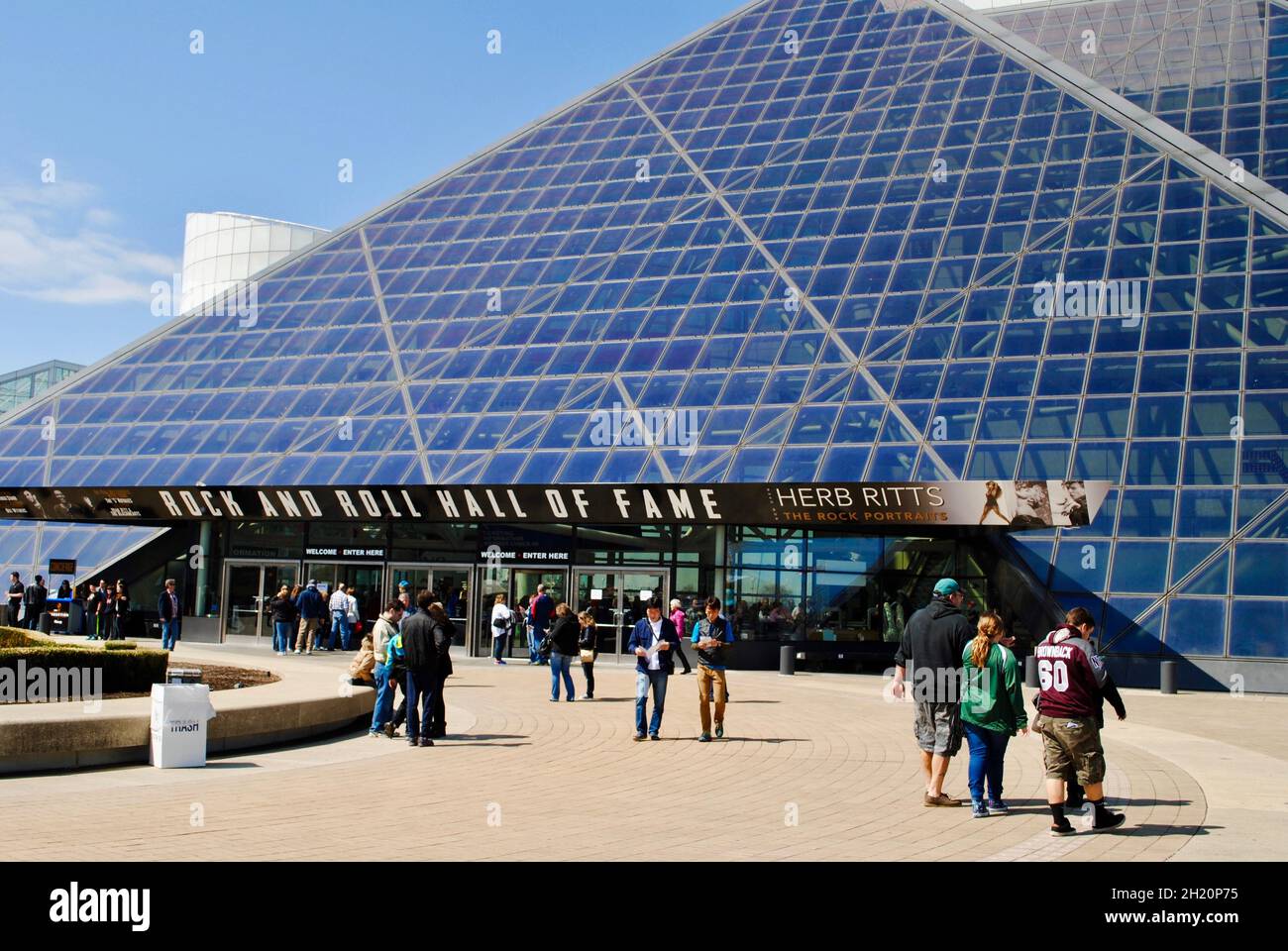 Rock and Roll Hall of Fame à Cleveland Banque D'Images