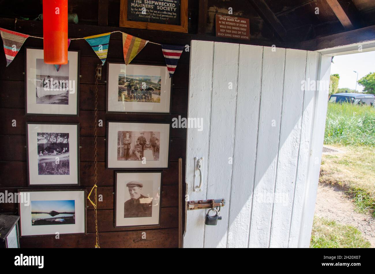 Musée Ferry Hut, Alnmouth, Northumberland, Royaume-Uni. Banque D'Images