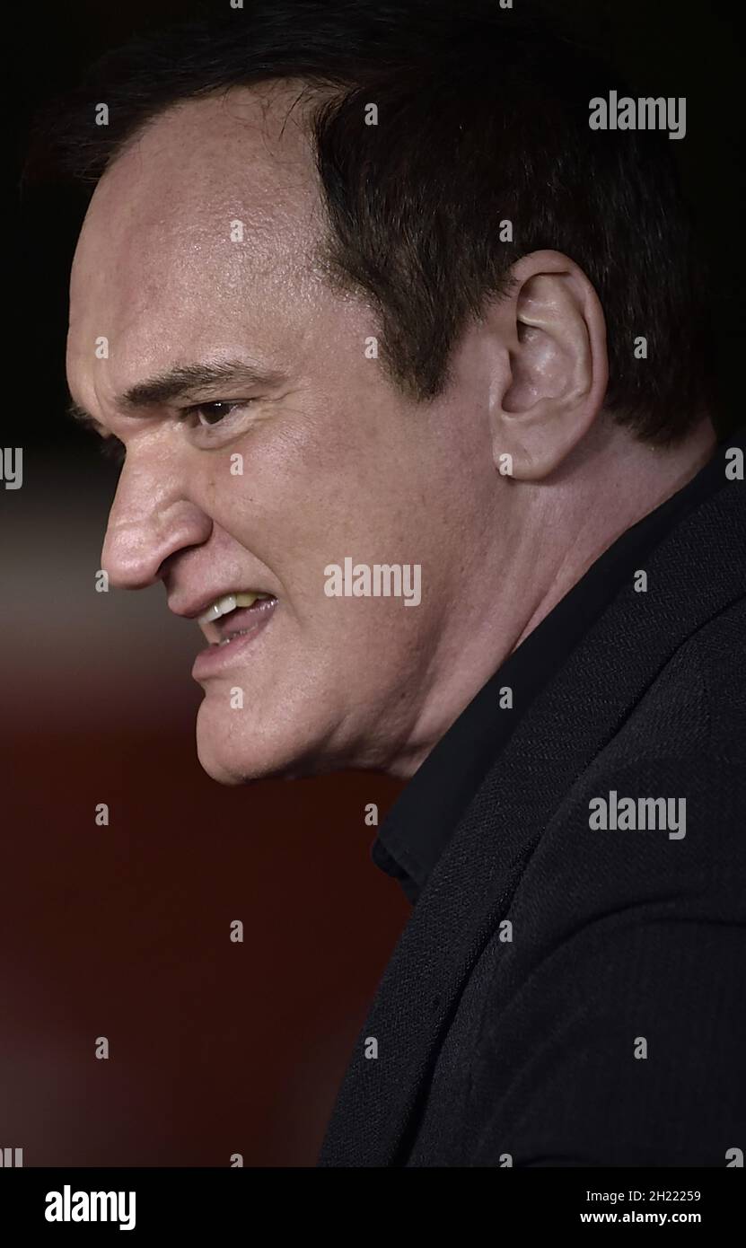 Roma, Italie.19 octobre 2021.Quentin Tarantino assiste à la rencontre étroite du tapis rouge lors du 16e Festival du film de Rome 2021 le 19 octobre 2021 à Rome, Italie.Photo de Rocco Spaziani/UPI crédit: UPI/Alay Live News Banque D'Images