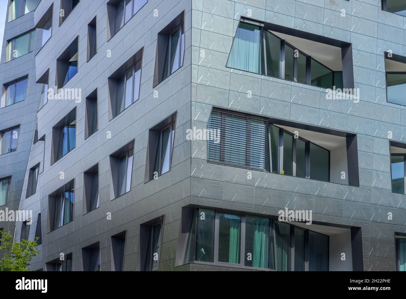 Nouveau bâtiment Daniel Libeskind, Chausseestrasse, Schwartzkopffstrasse, Mitte, Berlin,Allemagne Banque D'Images