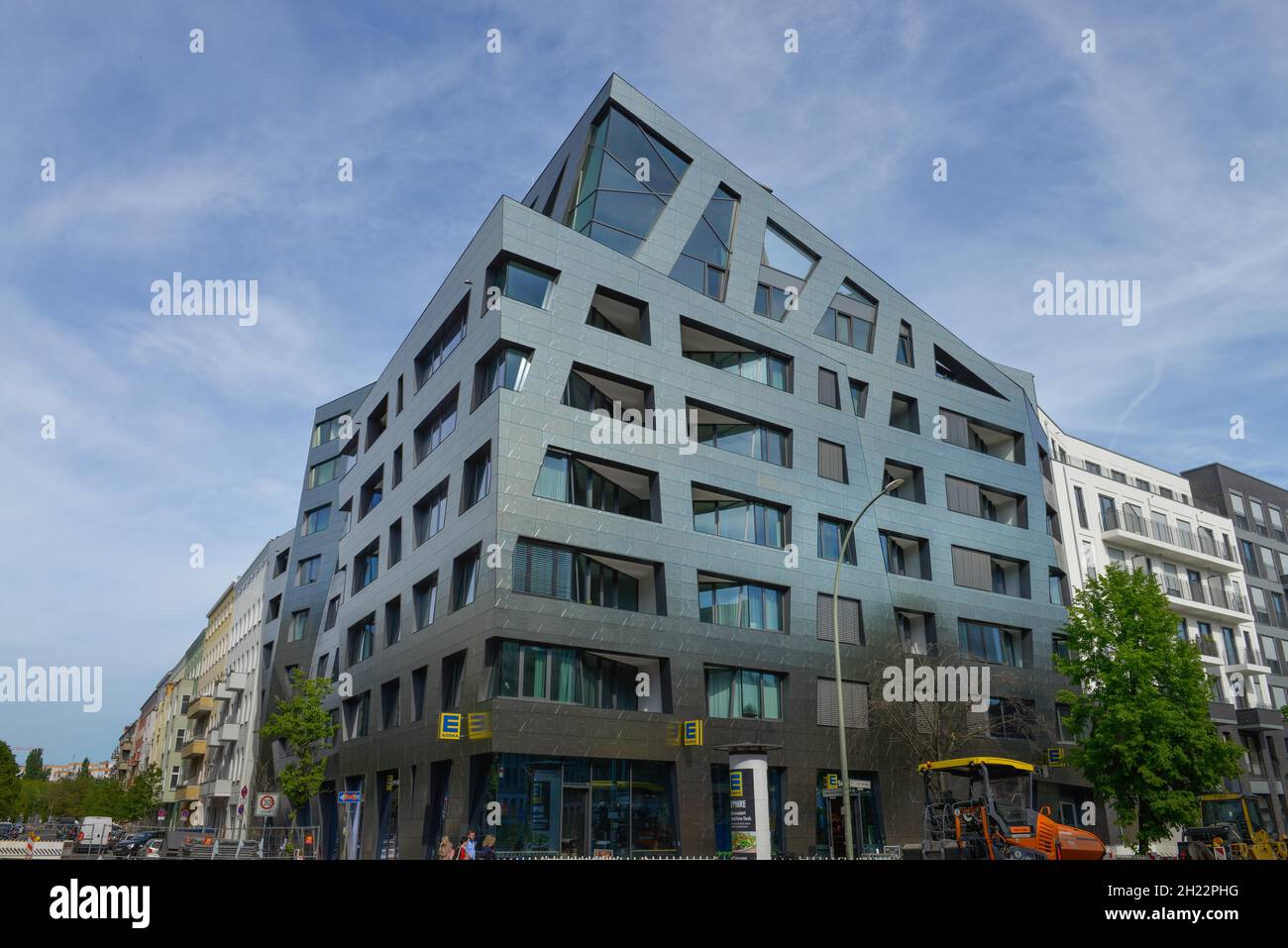 Nouveau bâtiment Daniel Libeskind, Chausseestrasse, Schwartzkopffstrasse, Mitte, Berlin,Allemagne Banque D'Images
