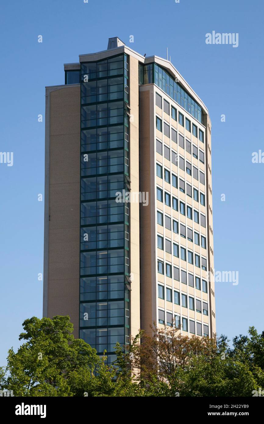 Hôtel de ville, Luenen, région de la Ruhr, Rhénanie-du-Nord-Westphalie, Allemagne Banque D'Images