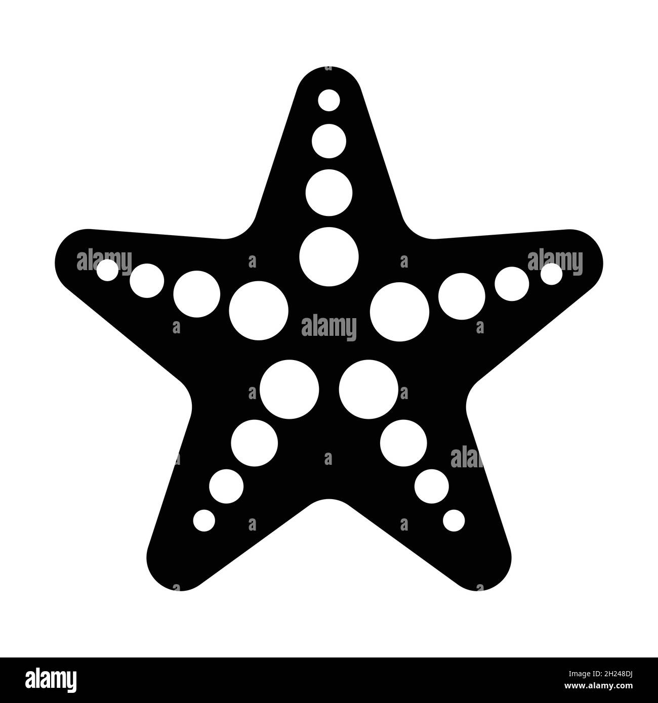 vecteur d'icône starfish pour la conception graphique, logo, site web, médias sociaux, application mobile,Illustration de l'interface utilisateur Illustration de Vecteur