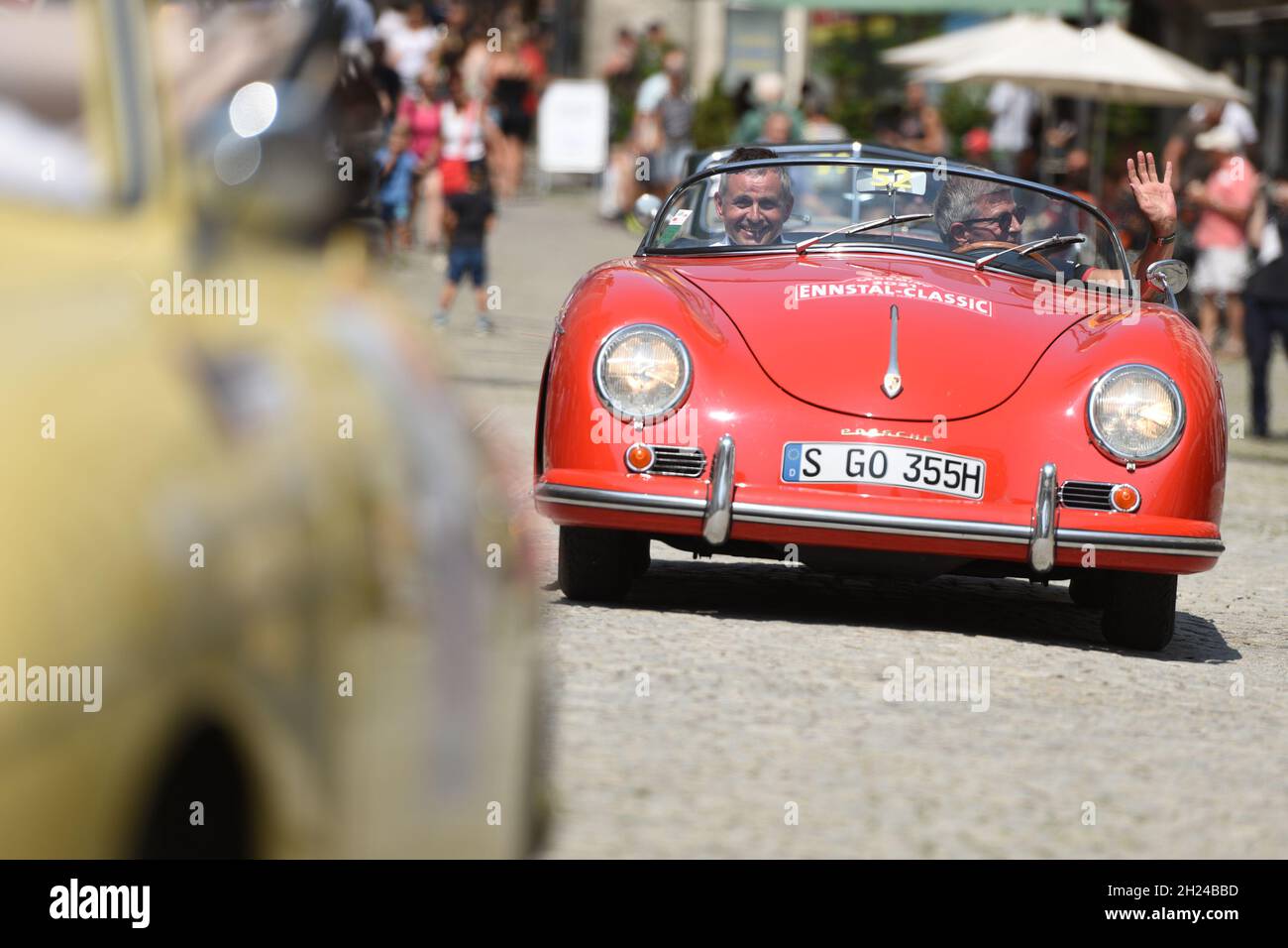 Die Ennstal-Classic ist eine der bekanntesten Oldtimer-Rallyes in Österreich und Europa für historische automobile - l'Ennstal-Classic est l'un des Banque D'Images