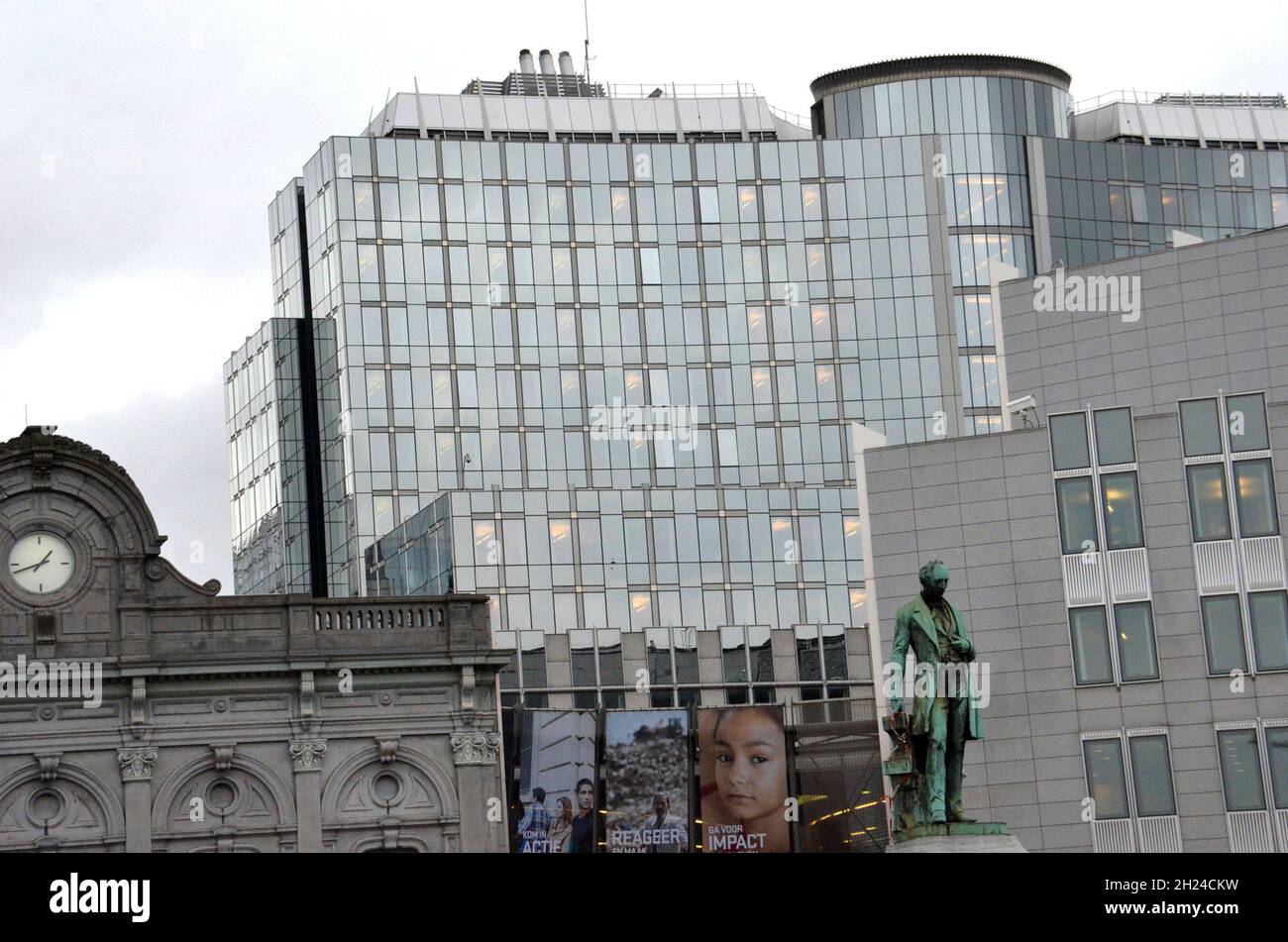 Parlament der Europäischen Union - UE-Parlament à Brüssel - Parlement de l'Union européenne - Parlement de l'UE à Bruxelles Banque D'Images