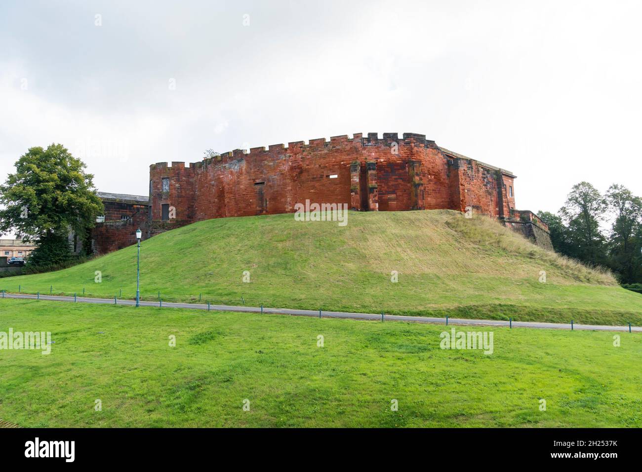 Château de Chester depuis la promenade du mur septembre 2021 Banque D'Images