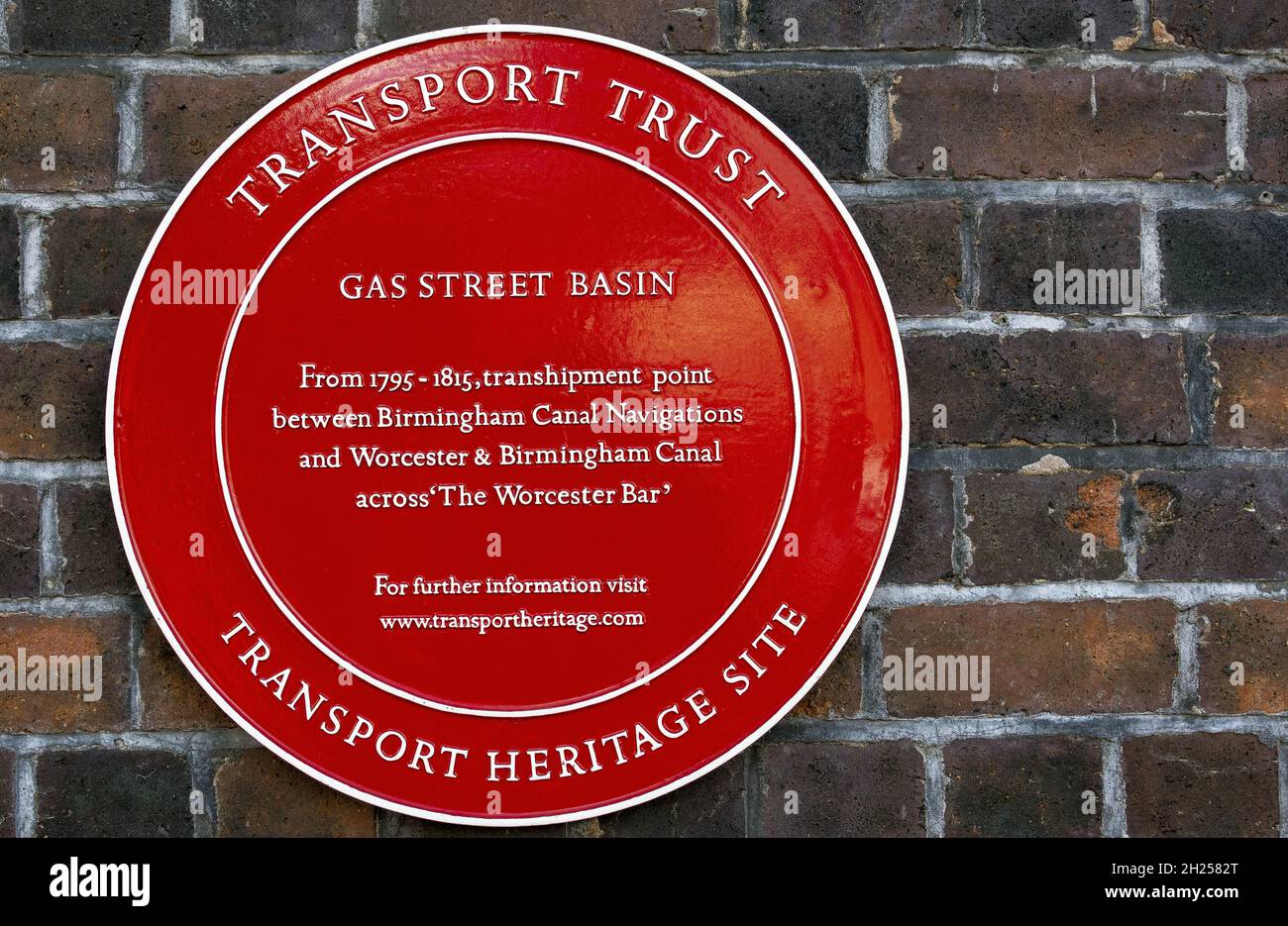 Transport Heritage site par le transport Trust pour Gas Street Basin à Regency Wharf, Birmingham, West Midlands, Angleterre, Royaume-Uni Banque D'Images