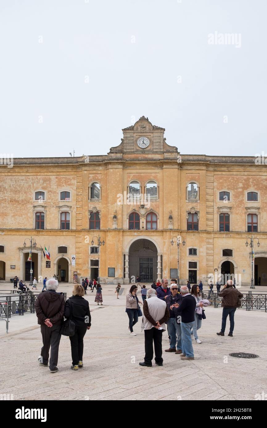 Palazzo dell'Annunziata, Piazza Vittorio Veneto, Matera Banque D'Images