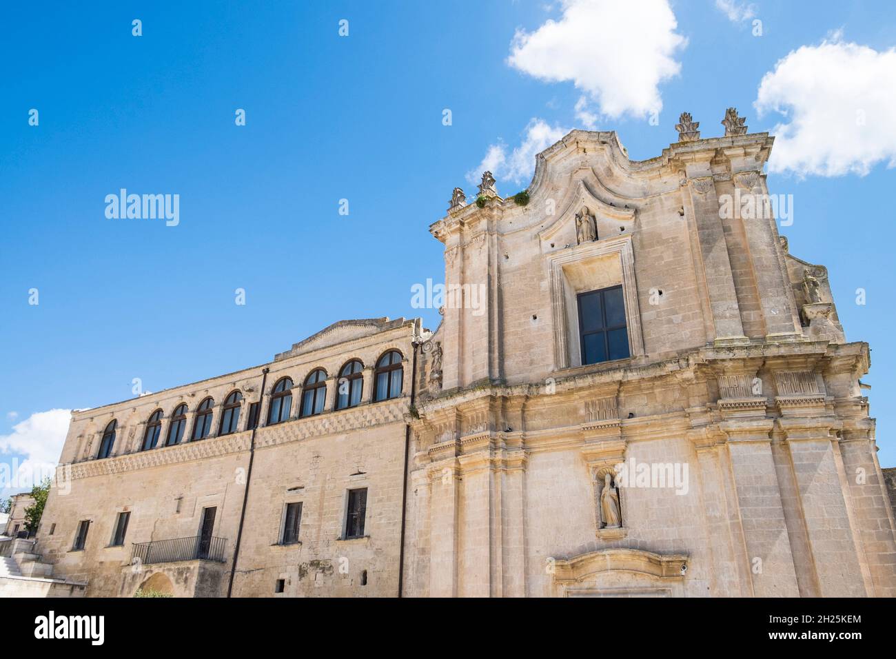 L'Italie, Matera, église de Sant'Agostino Banque D'Images