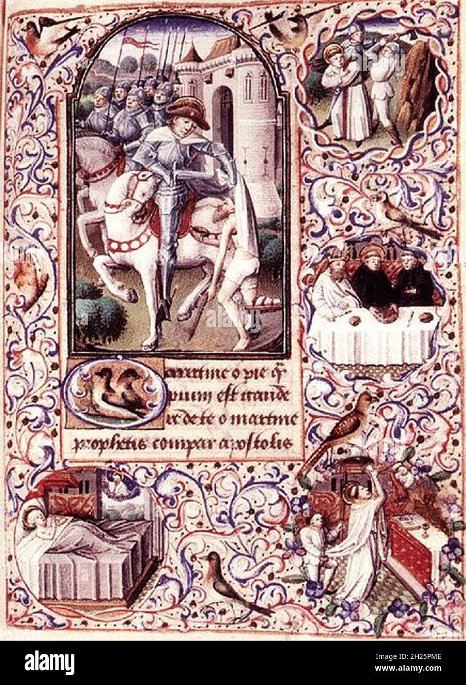 Art Tudor vintage du XVe siècle Banque D'Images