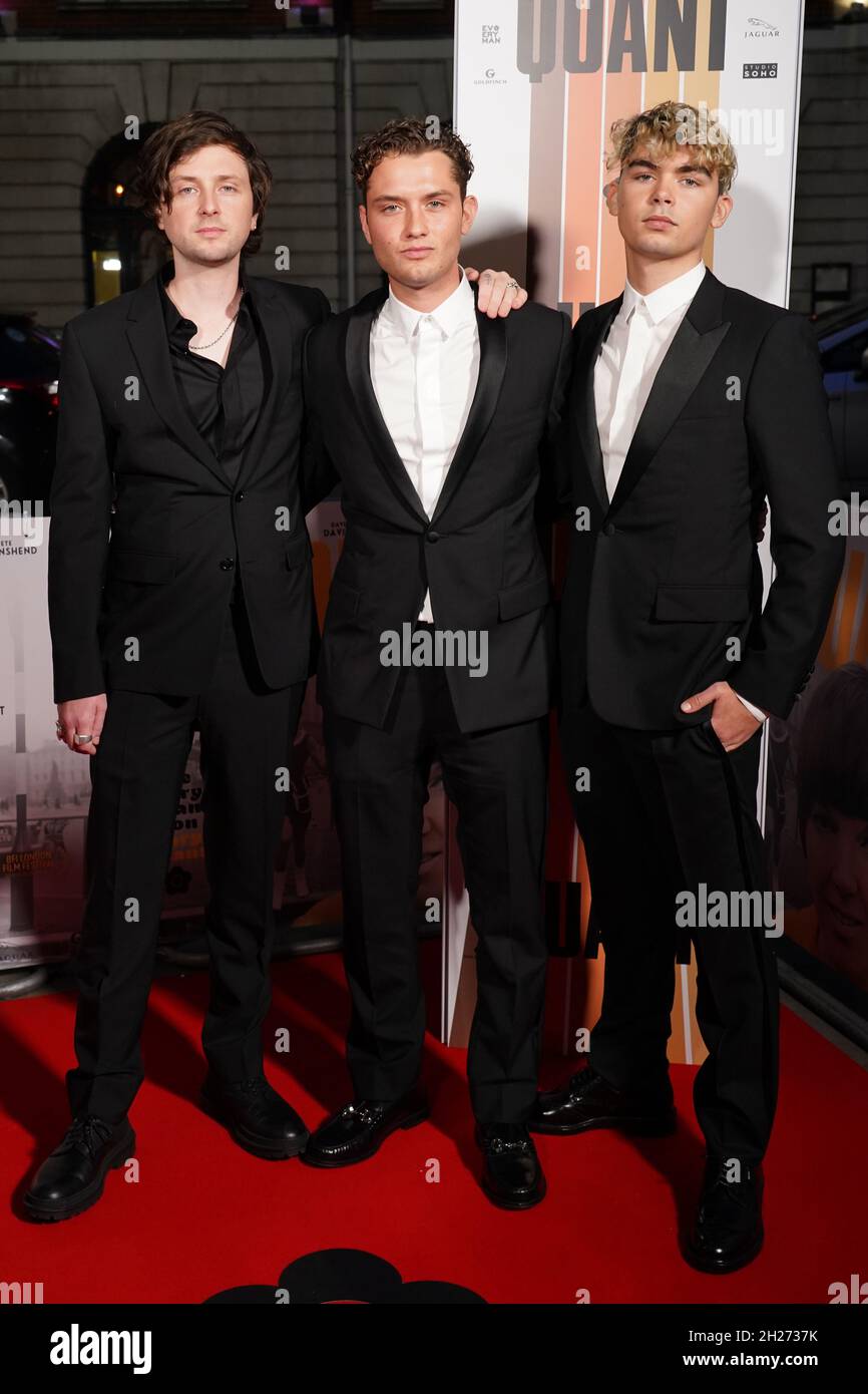 Finlay Munro Kemp, Rafferty Law et Rudy Law assistent à une projection ...