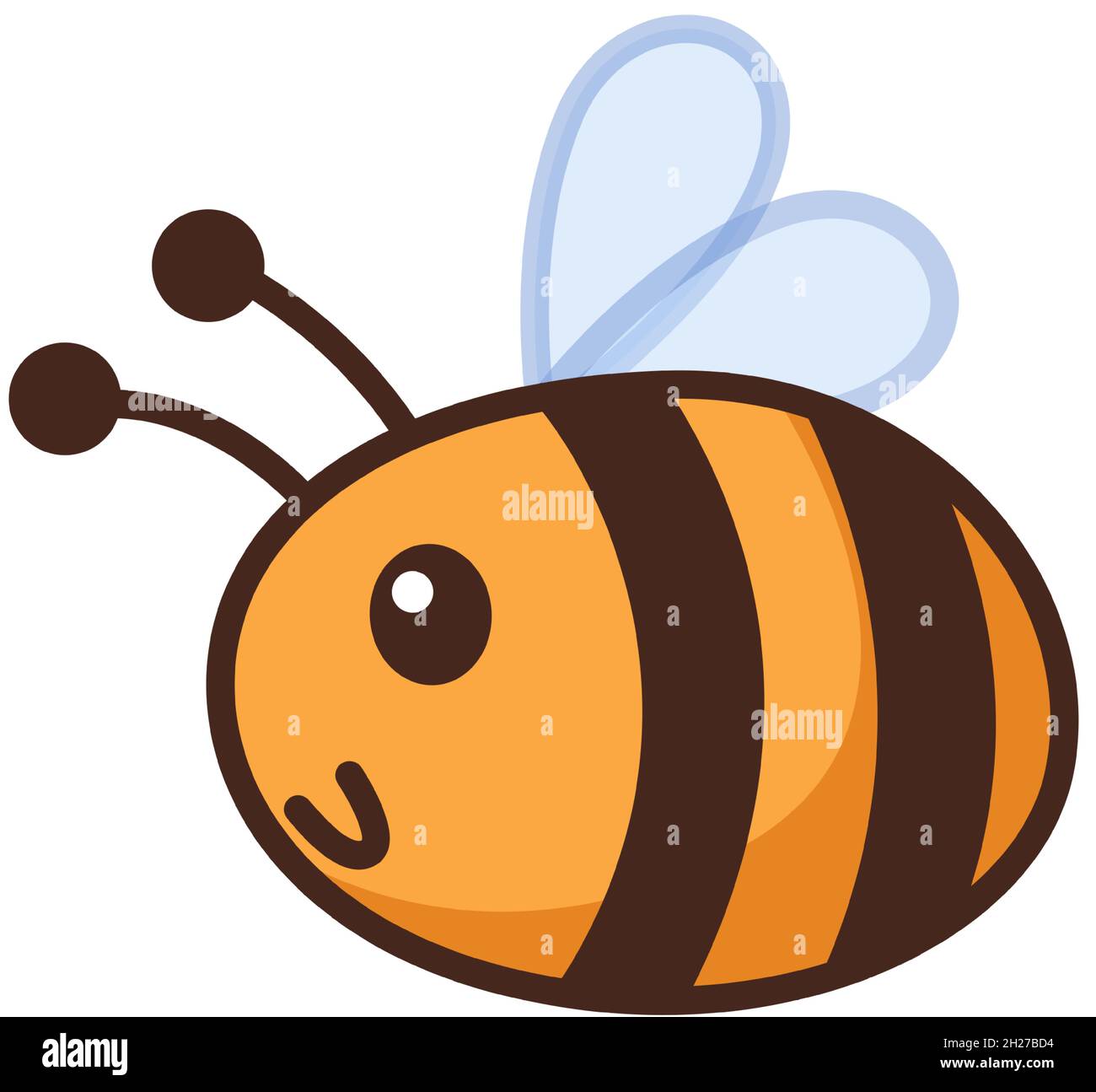 Abeille cartoon.Bourdon drôle, bourdon, abeille, falaise de guêpe Illustration de Vecteur