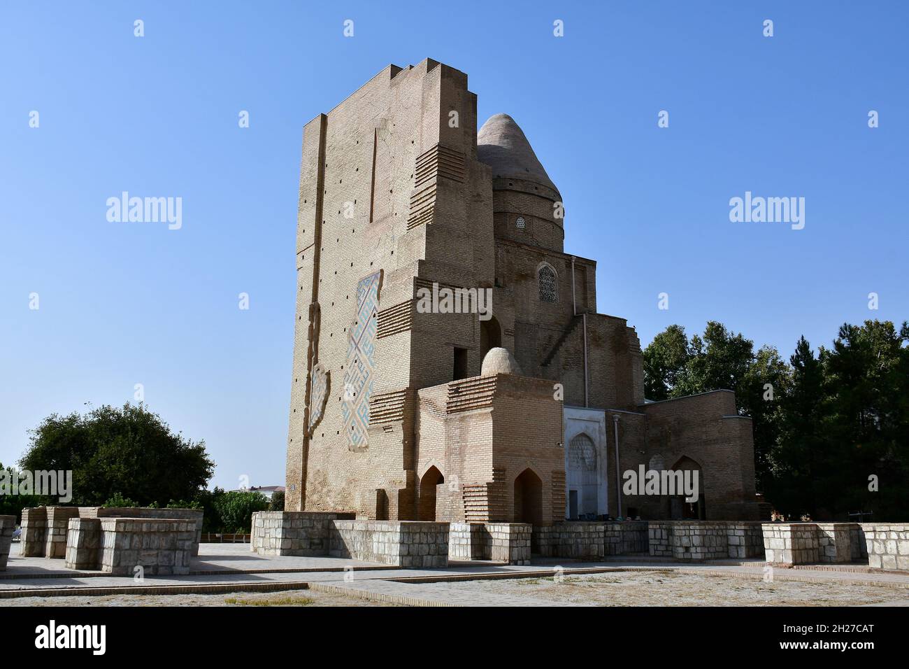 Mausolée de Jahongir, complexe d'Imam Hazrati, Shahrisabz, région de Qashqadaryo, Ouzbékistan,Asie centrale Banque D'Images