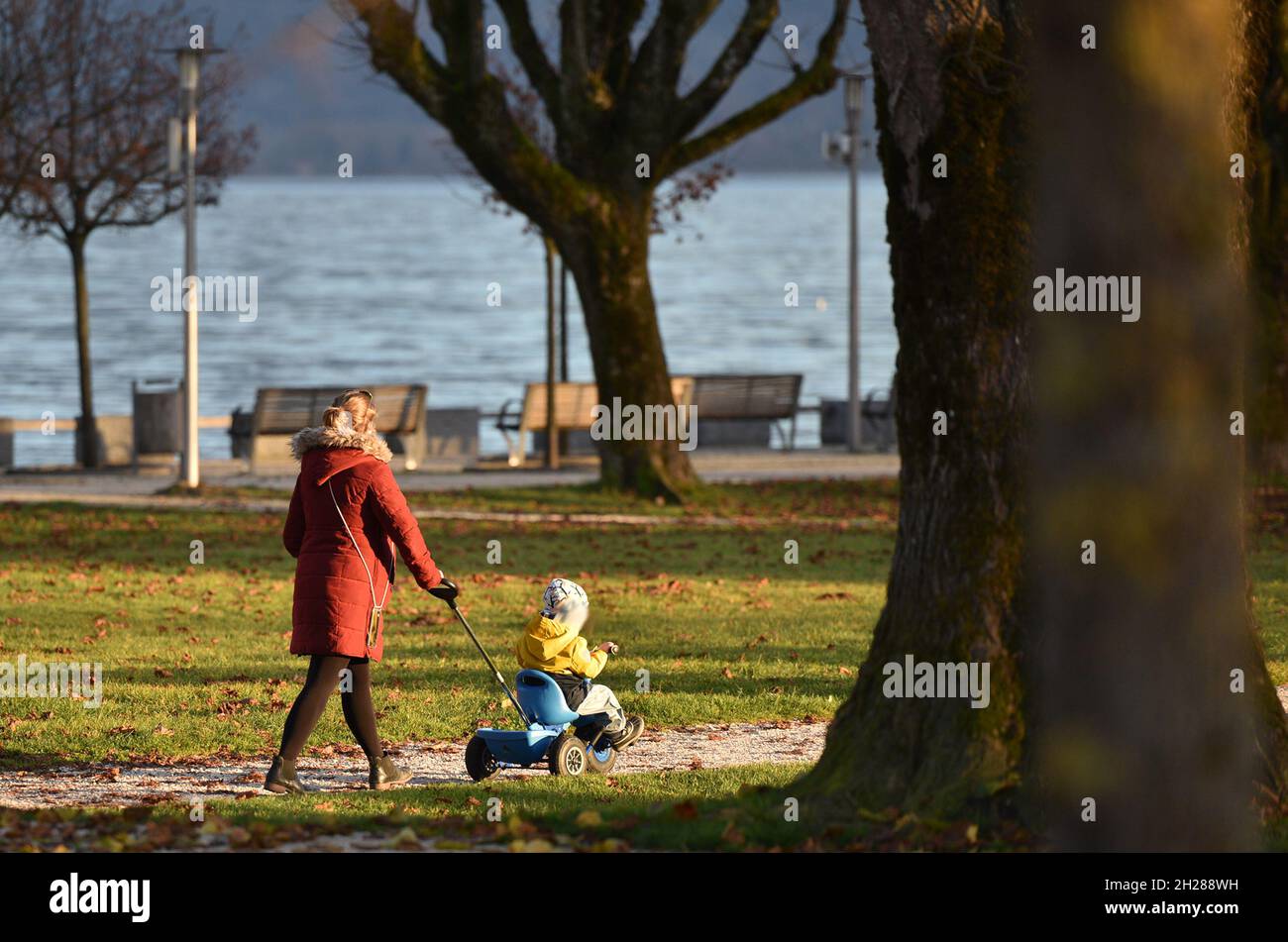 Erholung im Freien im Salzkammergut während des lockdown à Österreich (Europa) - Loisirs de plein air dans le Salzkammergut pendant le lockdown à Aust Banque D'Images