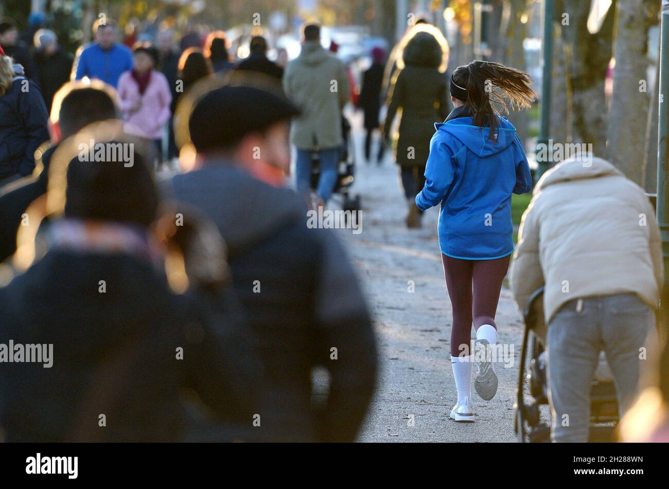 Erholung im Freien im Salzkammergut während des lockdown à Österreich (Europa) - Loisirs de plein air dans le Salzkammergut pendant le lockdown à Aust Banque D'Images