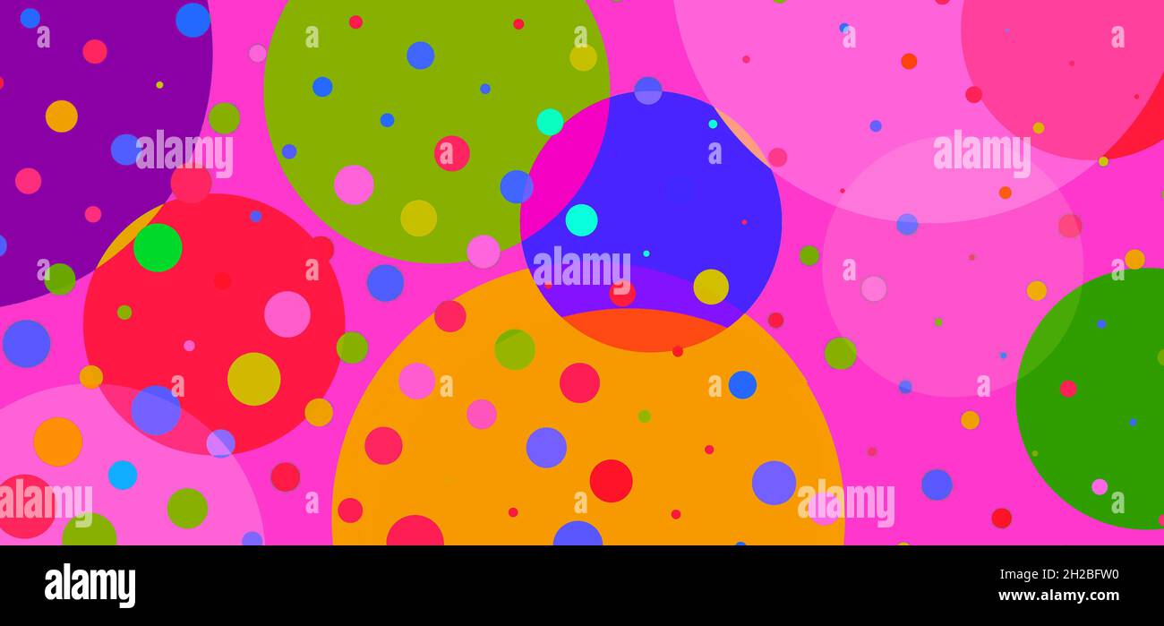 Arrière-plan avec des cercles colorés Banque D'Images