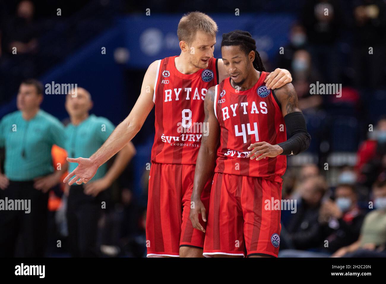 2021-10-19.Ligue des champions de basket-ball.Rytas Vilnius 87 - 69 Hereda San Pablo Burgos. Banque D'Images