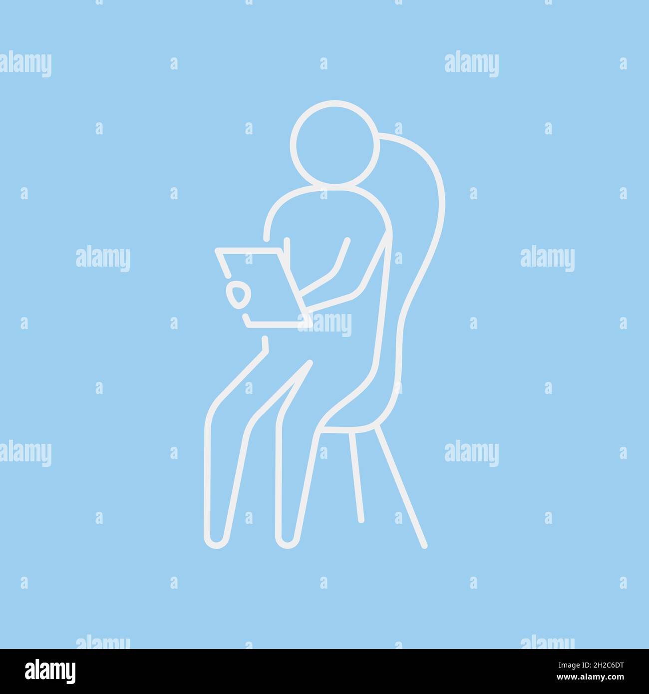 Jeu d'icônes de ligne de psychothérapie et de psychologie. Simple Illustration de Vecteur