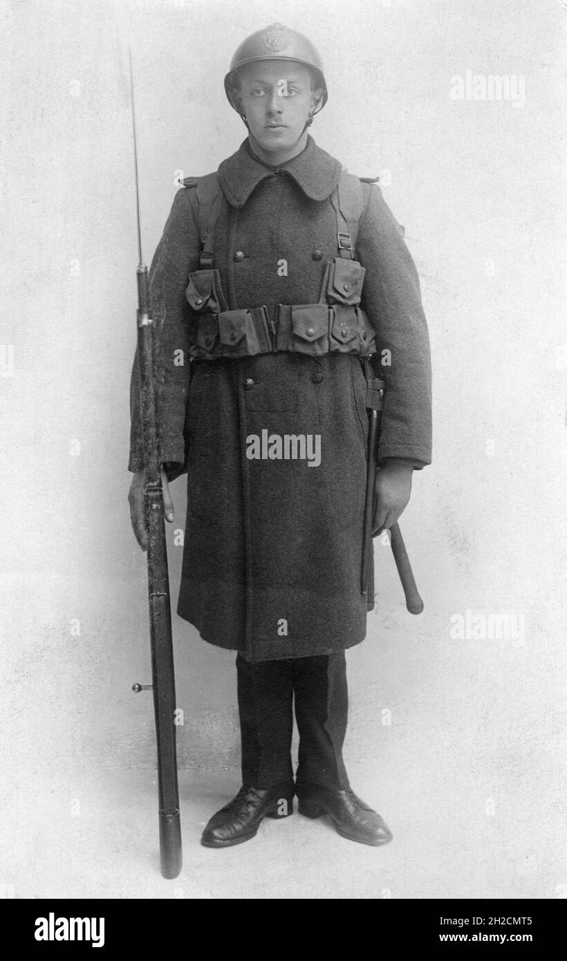 WW1 soldat belge Banque D'Images