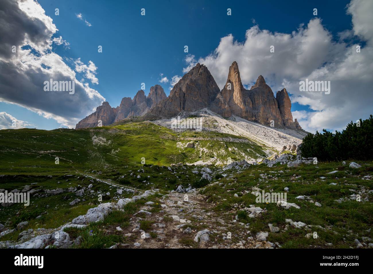 3 cime di Lavaredo d'un point de vue différent Banque D'Images