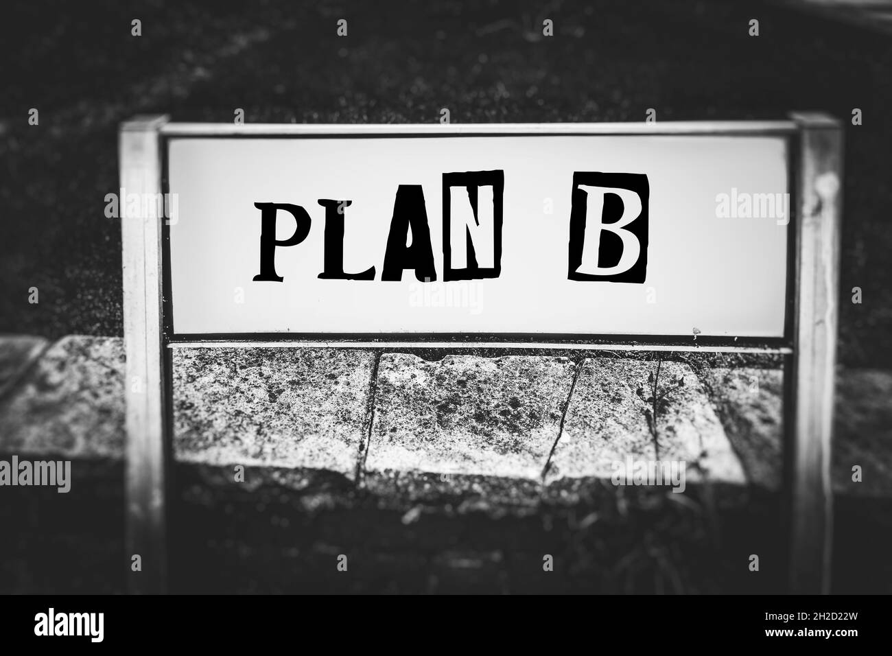 Plan B, reprise, urgence, alternative, sauvegarde,En attente, successeur, substitution, secondaire, auxiliaire,Permuter, en option, en option Banque D'Images