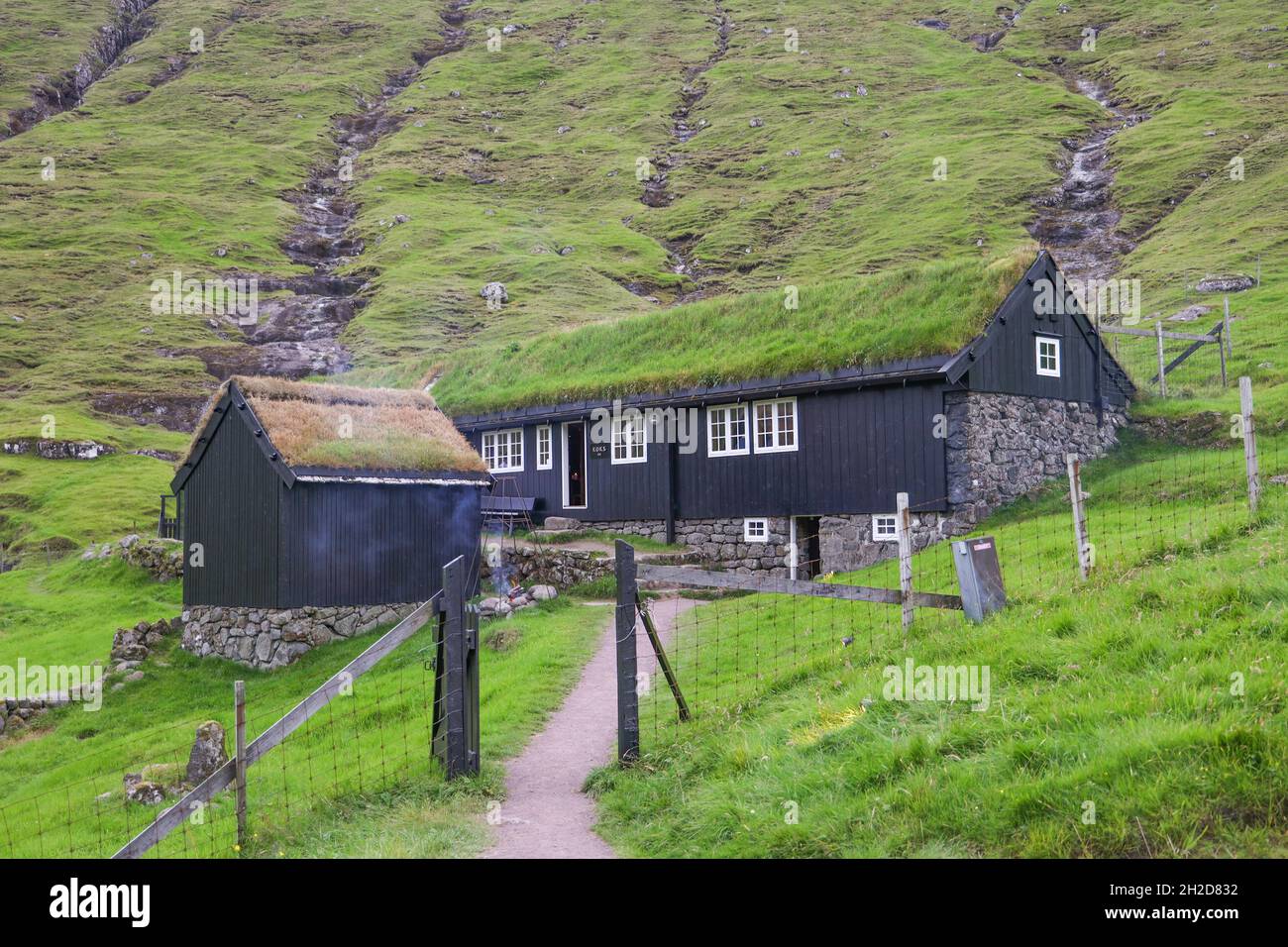 Koks, restaurant gastronomique à Leynar, l'île de Streymoy, les îles Féroé, la Scandinavie, l'Europe. Banque D'Images