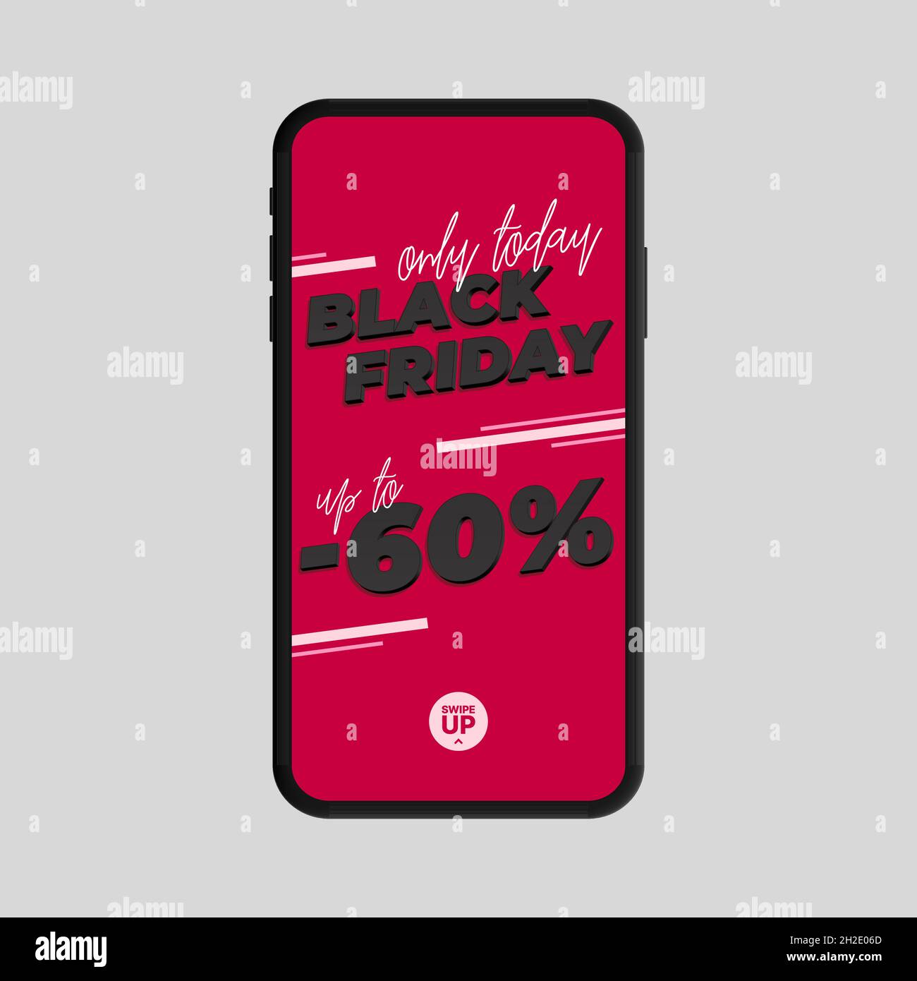 Black Friday Story pour les médias sociaux.Illustration vectorielle Illustration de Vecteur