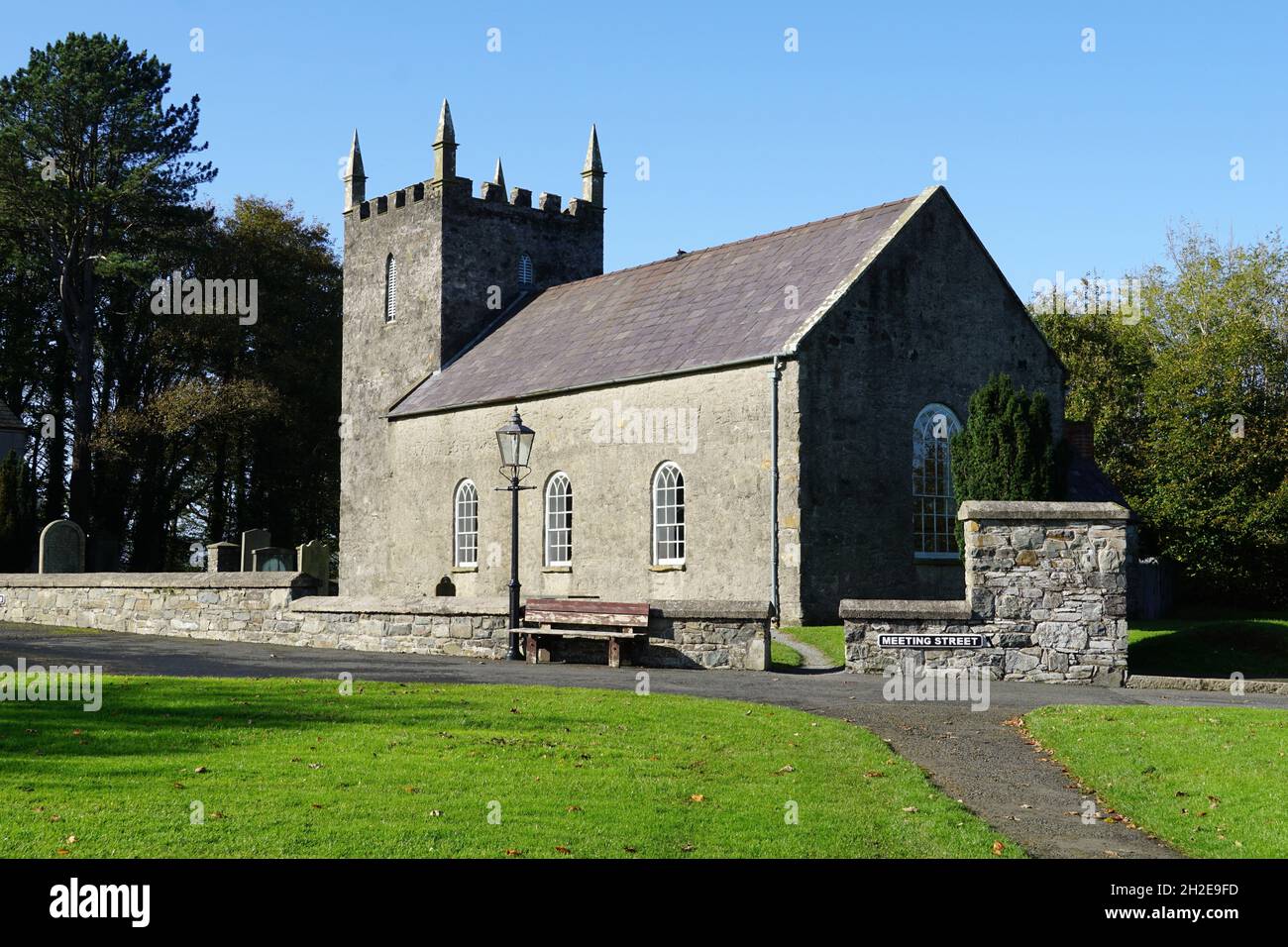 Église d'Irlande au Musée folklorique d'Ulster.Cultra, Irlande du Nord 16.10.2019 Banque D'Images