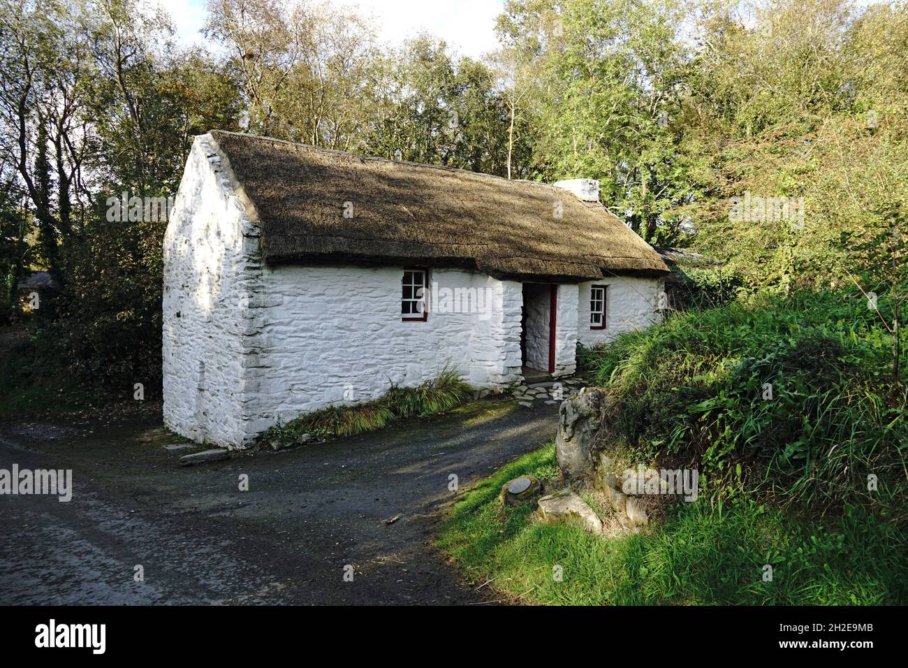 Cruckaclady Farmhouse au Musée folklorique d'Ulster.Cultra, Irlande du Nord, 16.10.2019 Banque D'Images