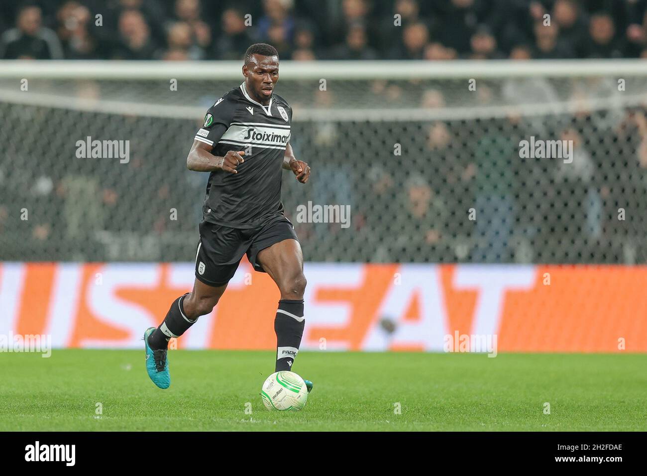 Copenhague, Danemark.21 octobre 2021.Anderson Esiti (44) du PAOK FC vu lors du match de l'UEFA Europa Conference League entre le FC Copenhague et le PAOK FC à Parken à Copenhague.(Crédit photo : Gonzales photo/Alamy Live News Banque D'Images