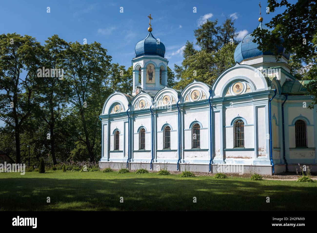 Transfiguration de l'Église orthodoxe du Christ - Cesis, Lettonie Banque D'Images