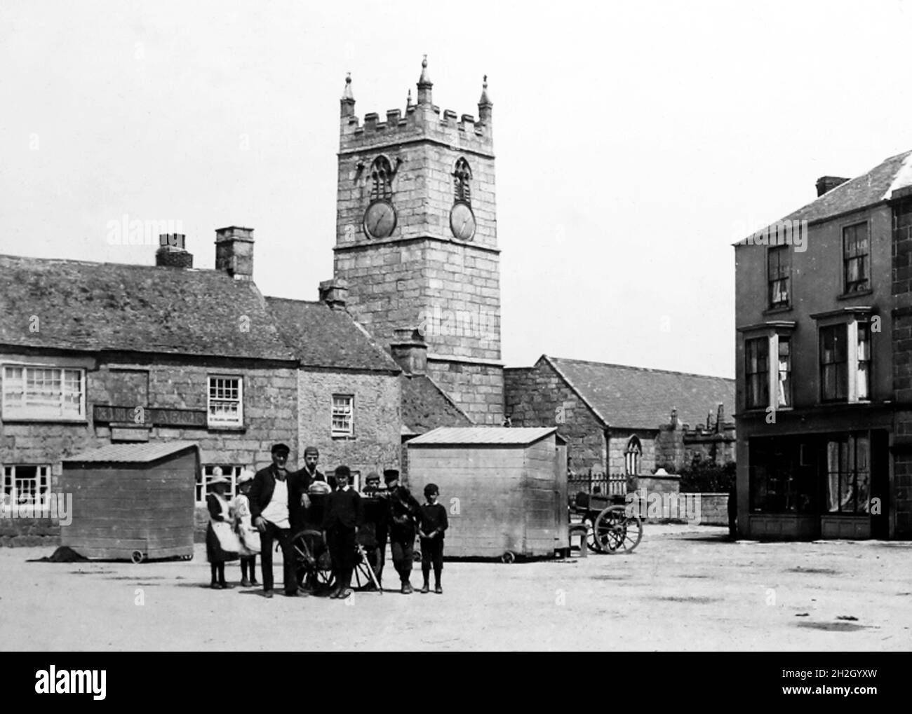 St. Just, Cornwall, époque victorienne Banque D'Images