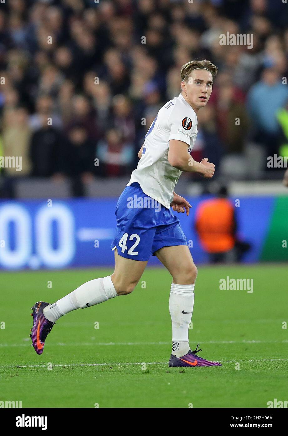 Londres, Angleterre, 21 octobre 2021.Kristian Thorstvedt de KRC Genk lors du match de l'UEFA Europa League au stade de Londres.Le crédit photo devrait se lire: David Klein / Sportimage Banque D'Images