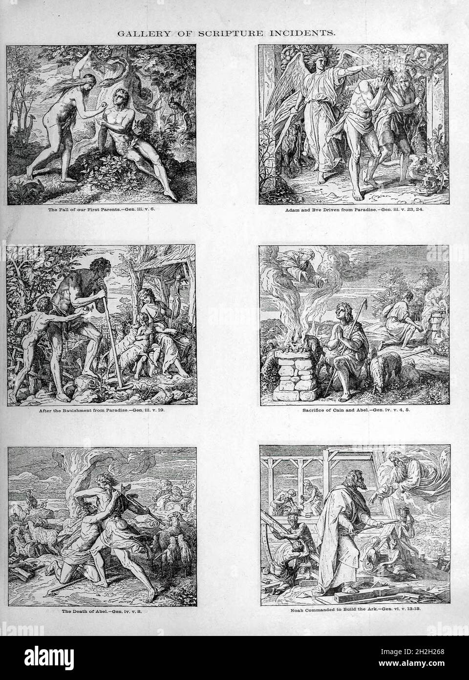 De la Bible de la famille doré contenant l'ancien et le Nouveau Testament, les Apocryphes ornés de gravures, d'illustrations et de la Galerie de la Bible de Dore.Publié à Philadelphie par William T. amies en 1883 Banque D'Images