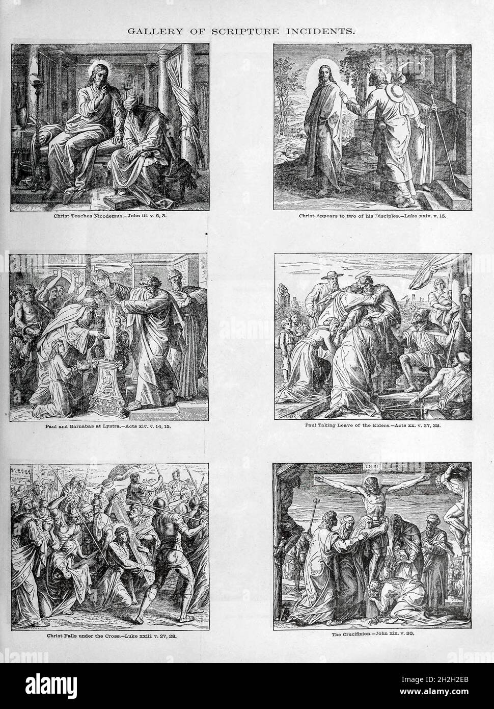 De la Bible de la famille doré contenant l'ancien et le Nouveau Testament, les Apocryphes ornés de gravures, d'illustrations et de la Galerie de la Bible de Dore.Publié à Philadelphie par William T. amies en 1883 Banque D'Images