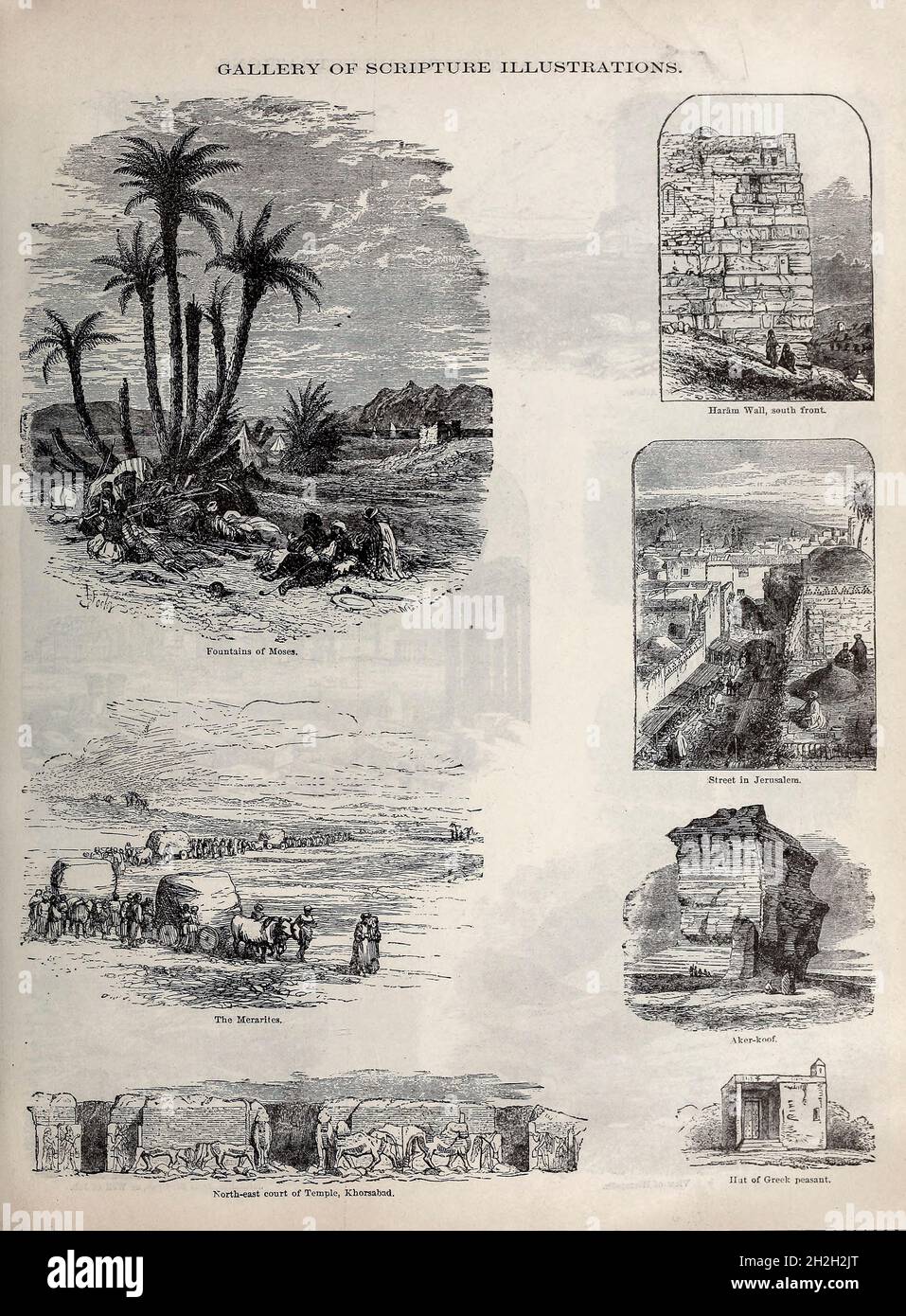 Galerie des illustrations de l'écriture de la Bible de la famille doré contenant l'ancien et le Nouveau Testament, les Apocryphes ornés de gravures, d'illustrations et de la Galerie de la Bible de Dore.Publié à Philadelphie par William T. amies en 1883 Banque D'Images