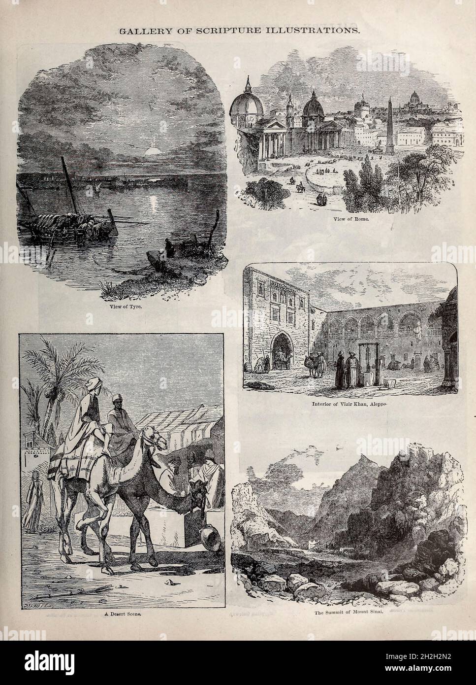 Galerie des illustrations de l'écriture de la Bible de la famille doré contenant l'ancien et le Nouveau Testament, les Apocryphes ornés de gravures, d'illustrations et de la Galerie de la Bible de Dore.Publié à Philadelphie par William T. amies en 1883 Banque D'Images
