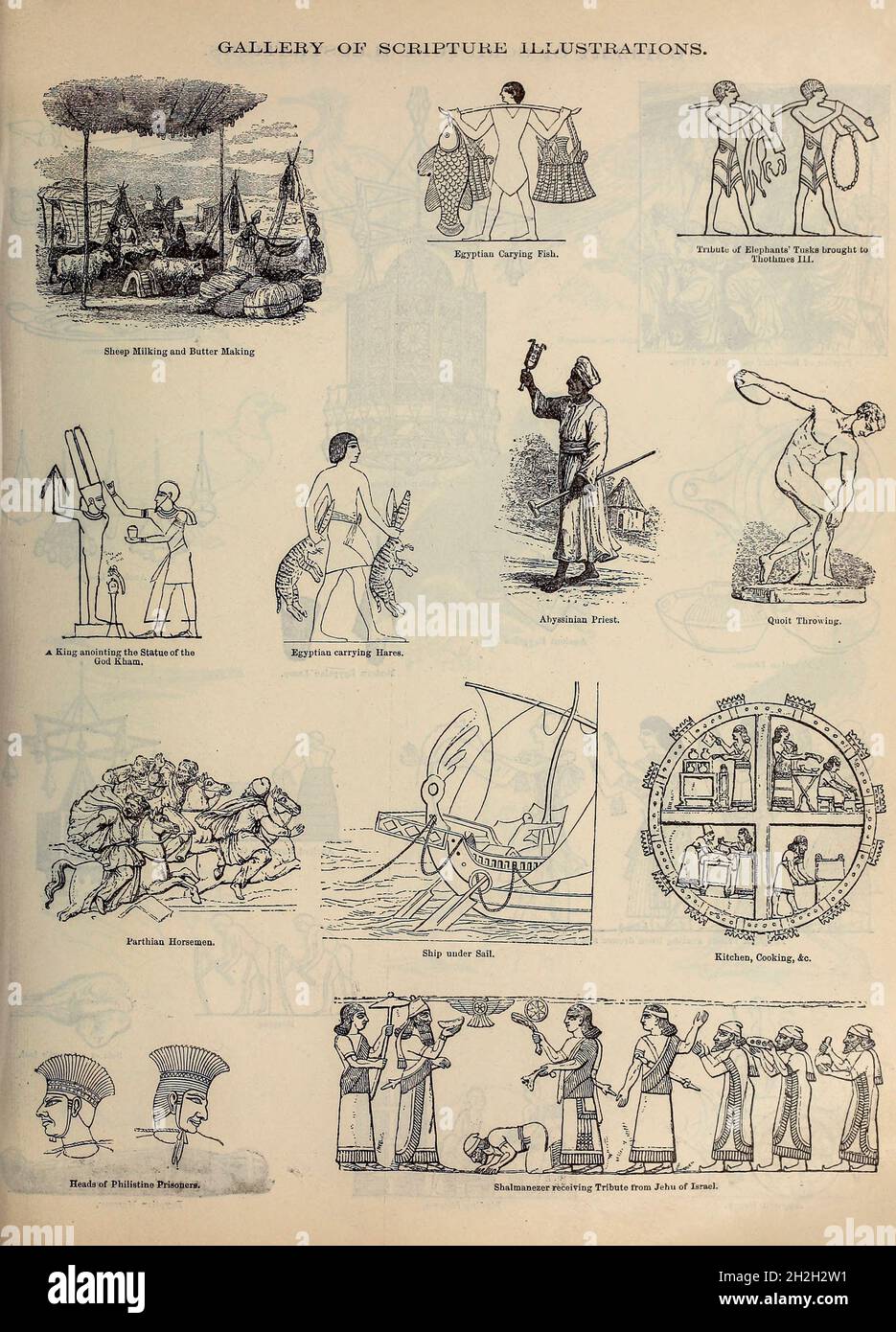 Galerie des illustrations de l'écriture de la Bible de la famille doré contenant l'ancien et le Nouveau Testament, les Apocryphes ornés de gravures, d'illustrations et de la Galerie de la Bible de Dore.Publié à Philadelphie par William T. amies en 1883 Banque D'Images