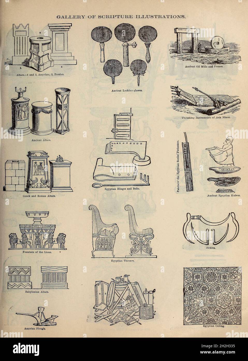Galerie des illustrations de l'écriture de la Bible de la famille doré contenant l'ancien et le Nouveau Testament, les Apocryphes ornés de gravures, d'illustrations et de la Galerie de la Bible de Dore.Publié à Philadelphie par William T. amies en 1883 Banque D'Images