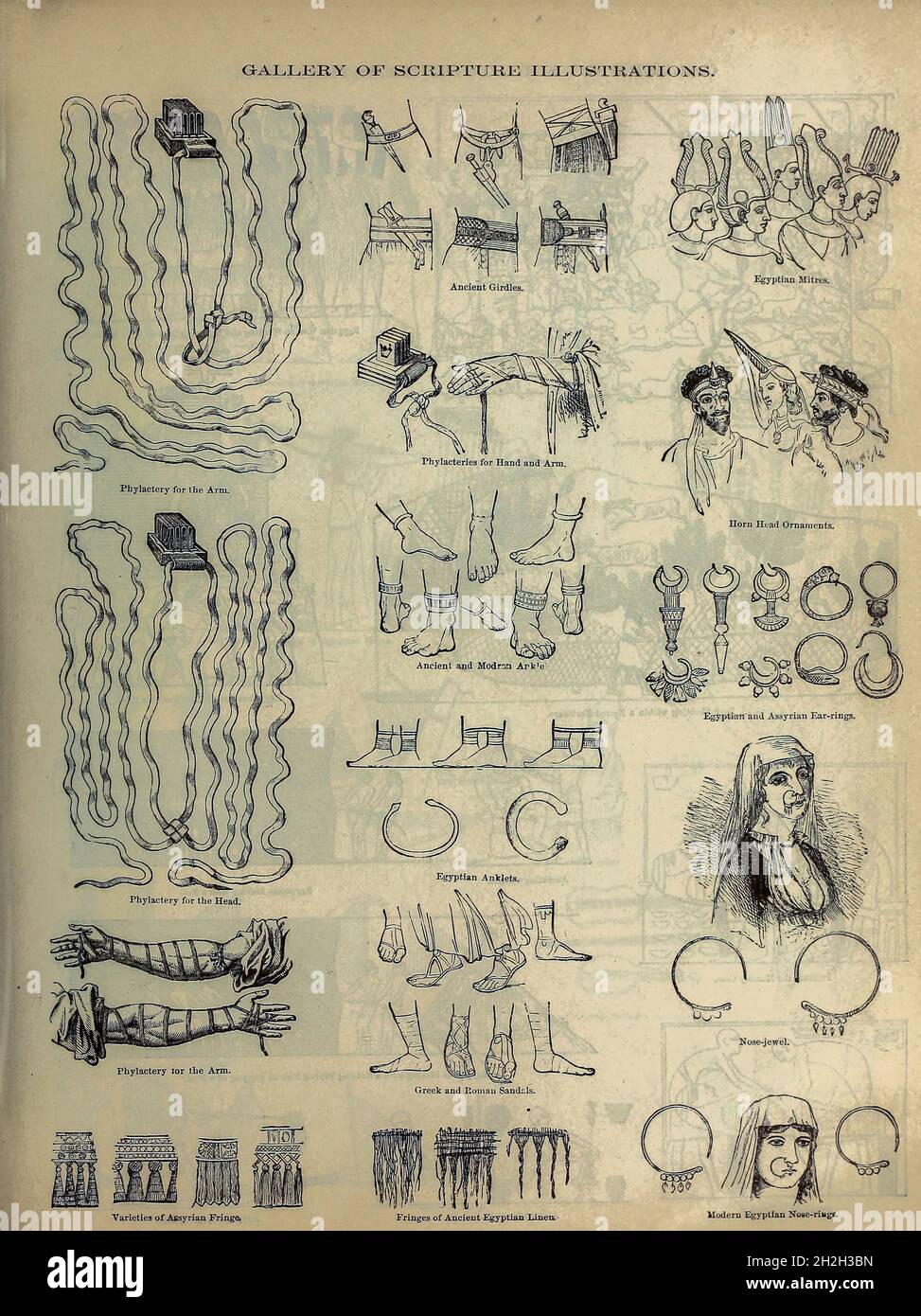 Galerie des illustrations de l'écriture de la Bible de la famille doré contenant l'ancien et le Nouveau Testament, les Apocryphes ornés de gravures, d'illustrations et de la Galerie de la Bible de Dore.Publié à Philadelphie par William T. amies en 1883 Banque D'Images