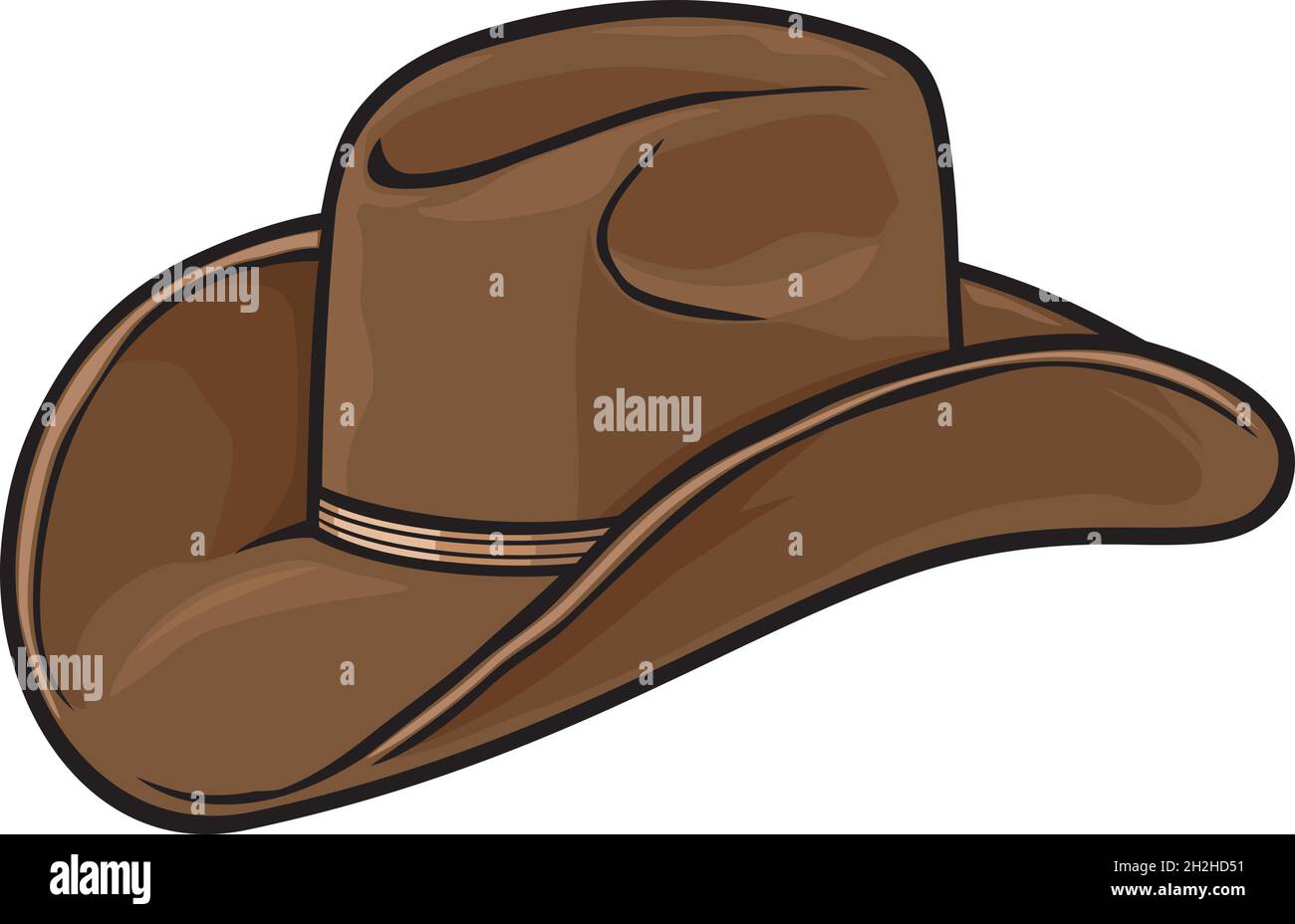 Illustration vectorielle de chapeau de cowboy Illustration de Vecteur
