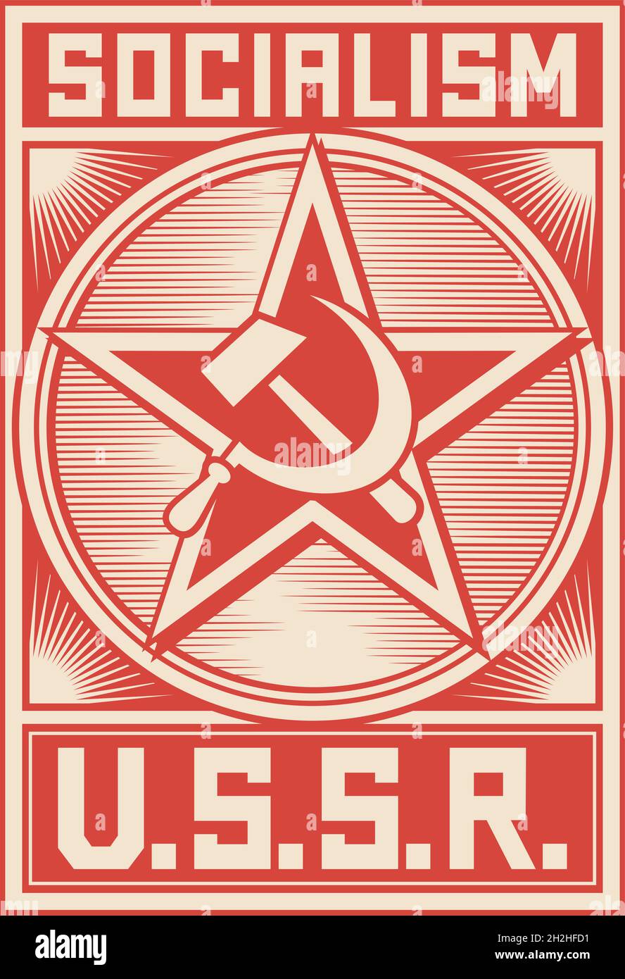 Illustration du vecteur d'affiche URSS Illustration de Vecteur